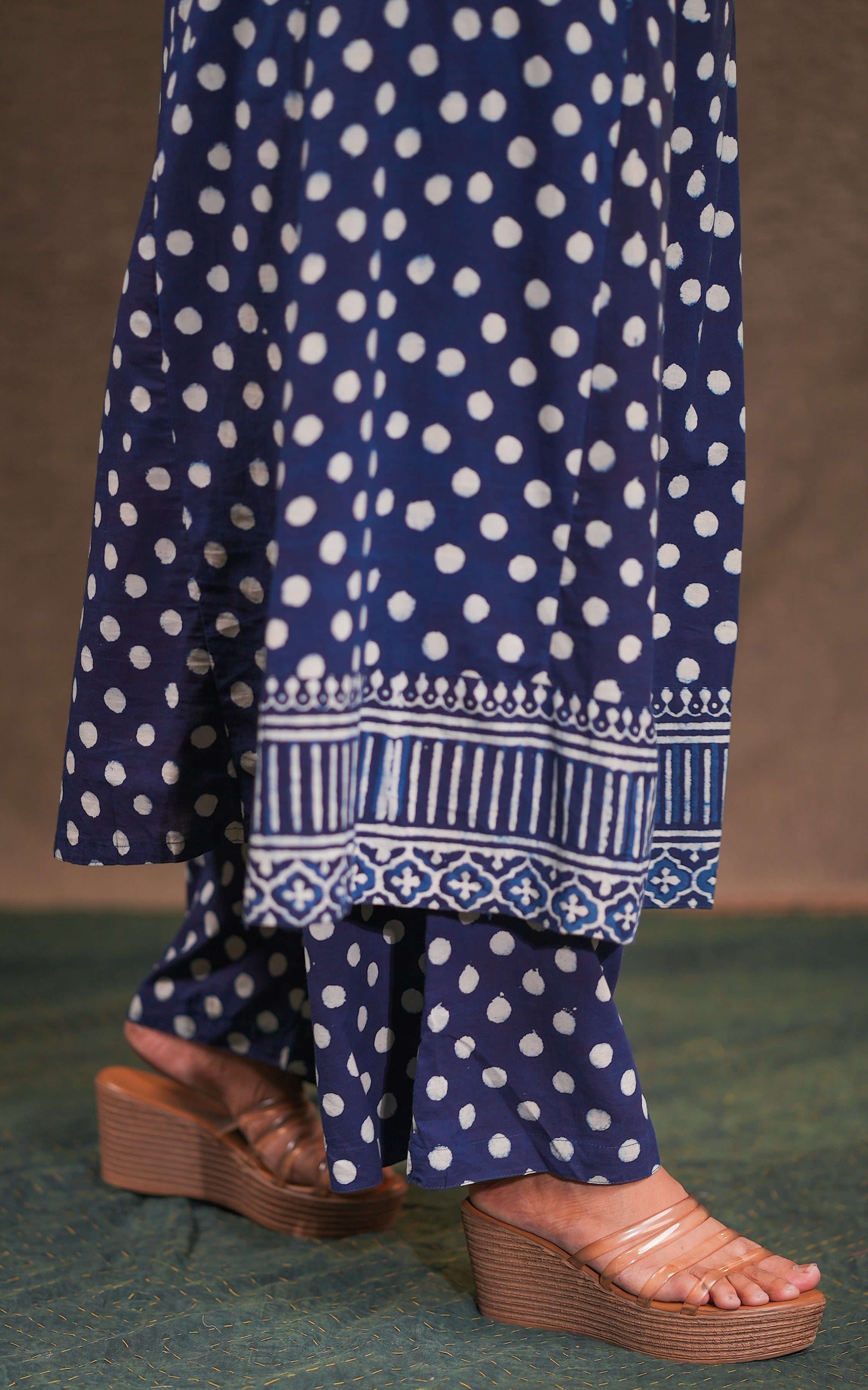 Yugamithra Indigo A (Kurti+Pant)