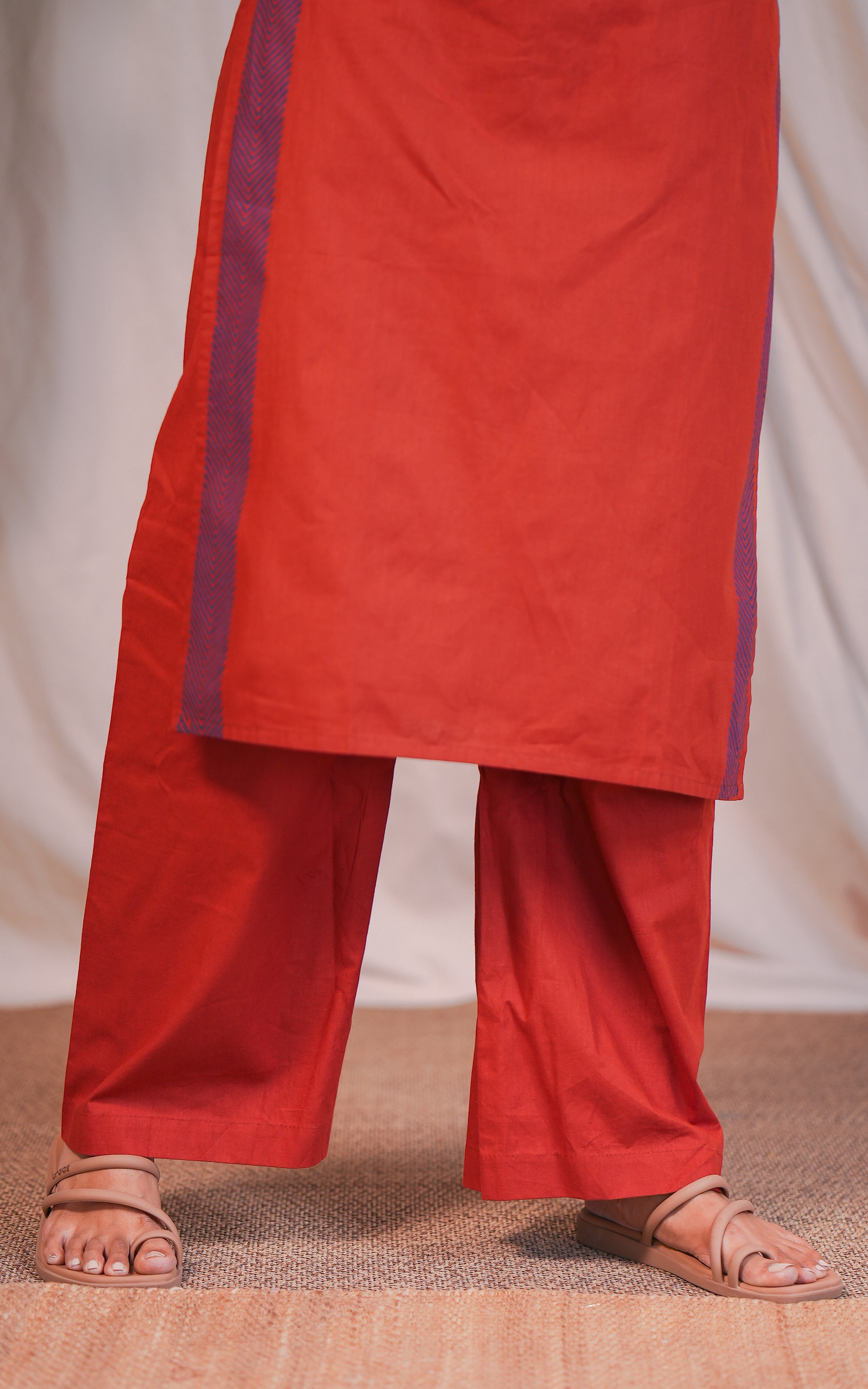 Innisai A Handblock (Kurti+Pant+Dupatta)