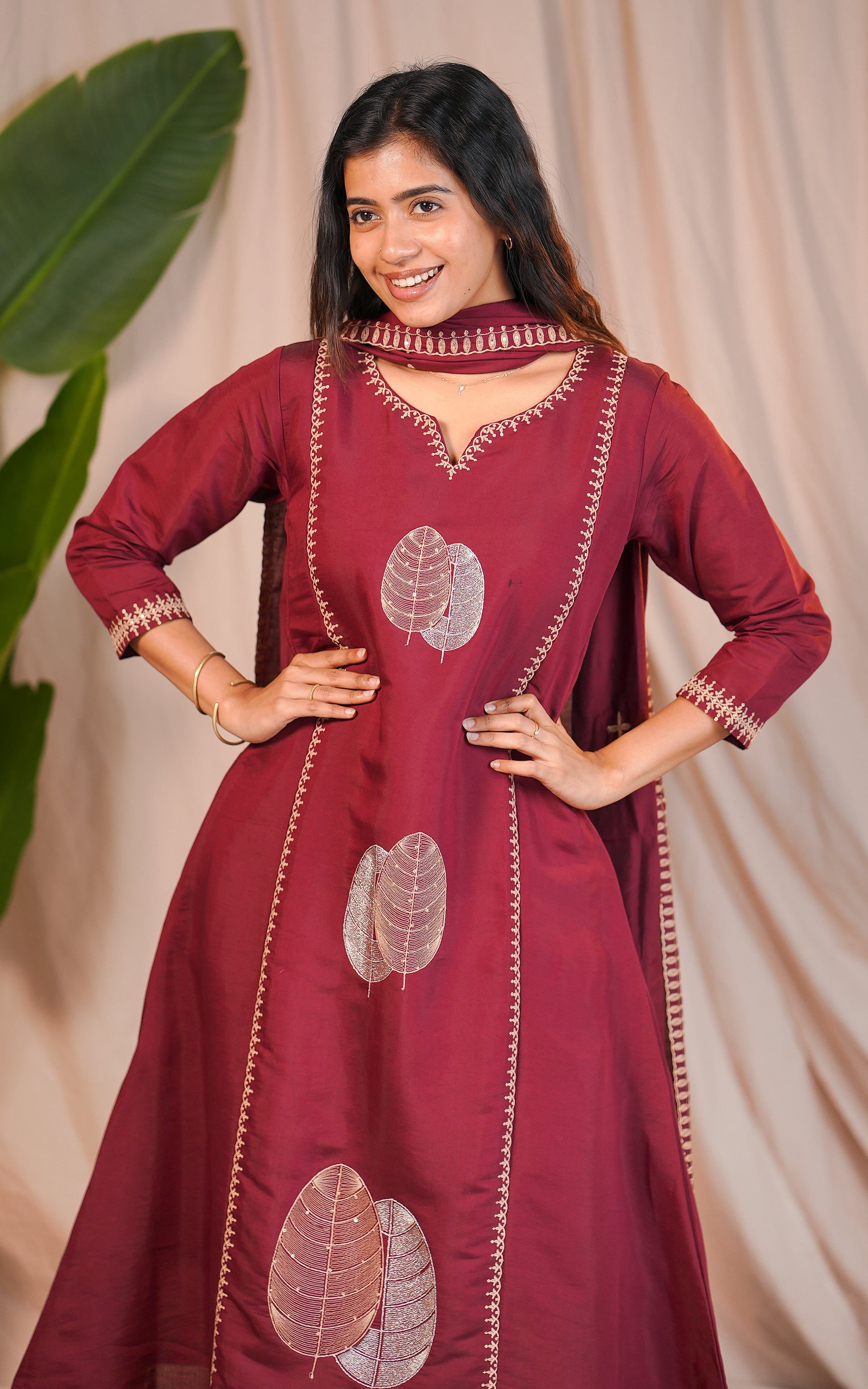 Leafora B (Kurti+Dupatta)