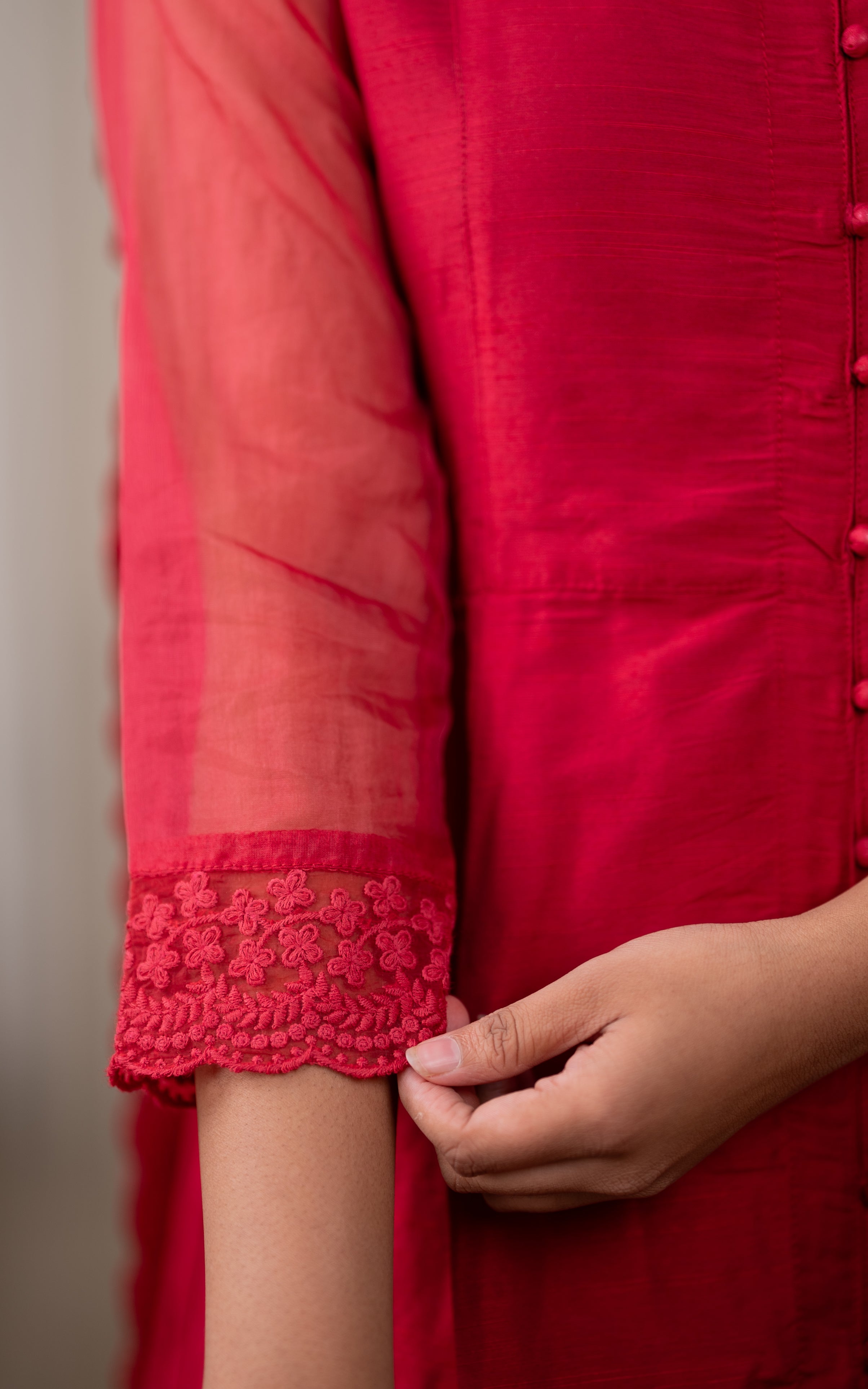Preetha Reddish Pink (Kurti+Dupatta) KURTIS instore