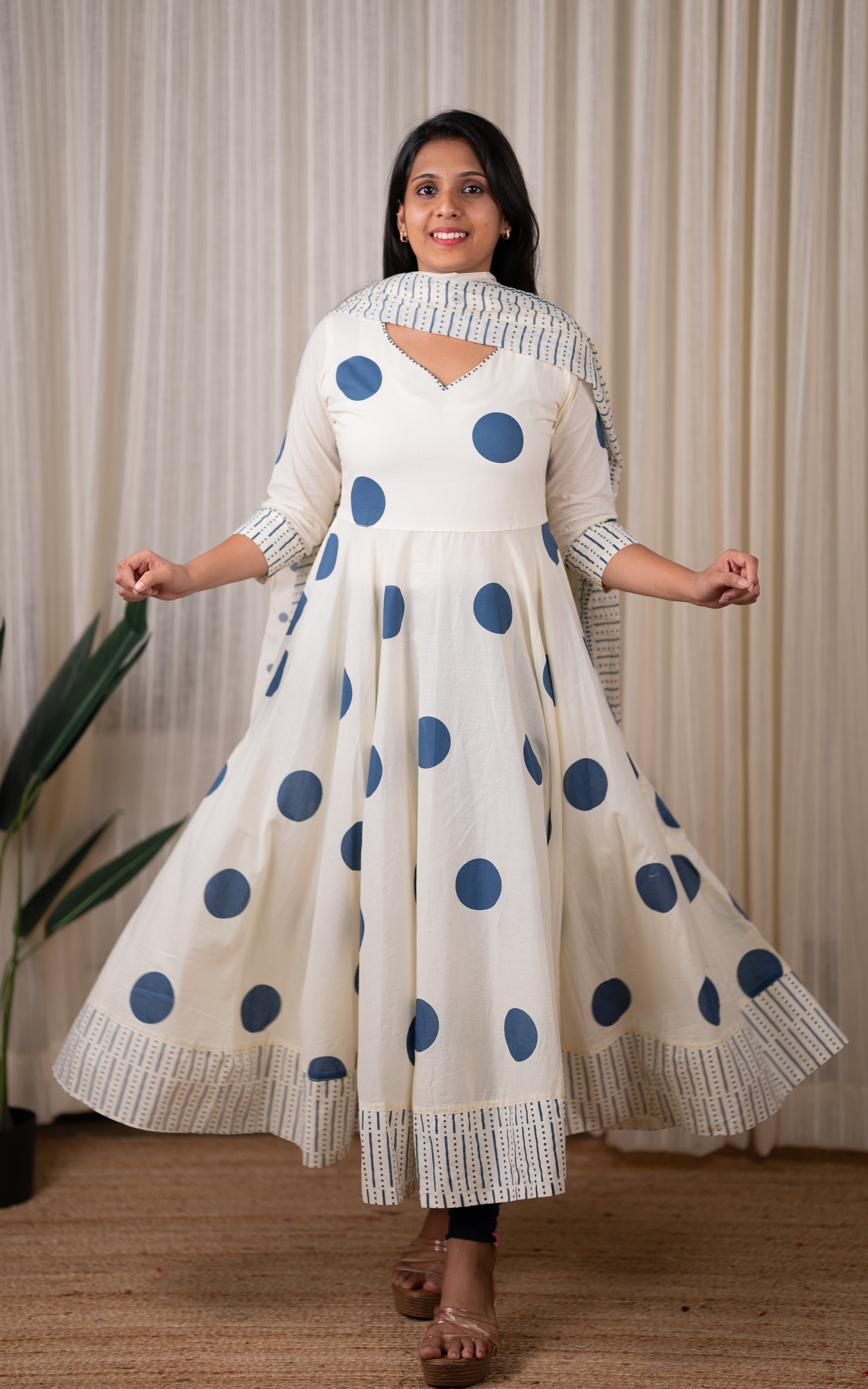 Samriddhi Blue (Kurti+Dupatta) KURTIS instore