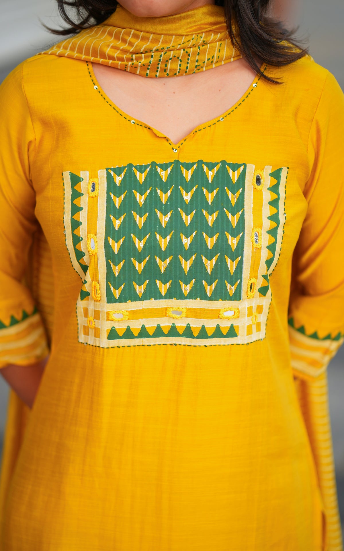 Parimala Handblock (Kurti+Pant+Dupatta)