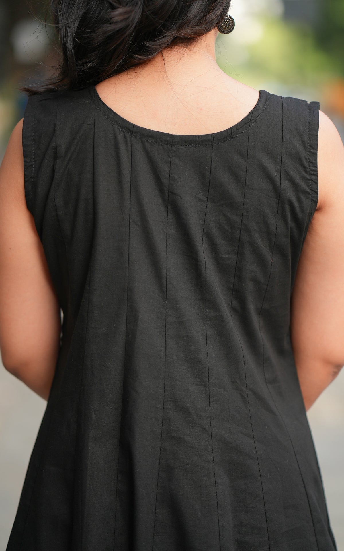Aaranthika Black Handblock (Kurti+Pant+Dupatta)