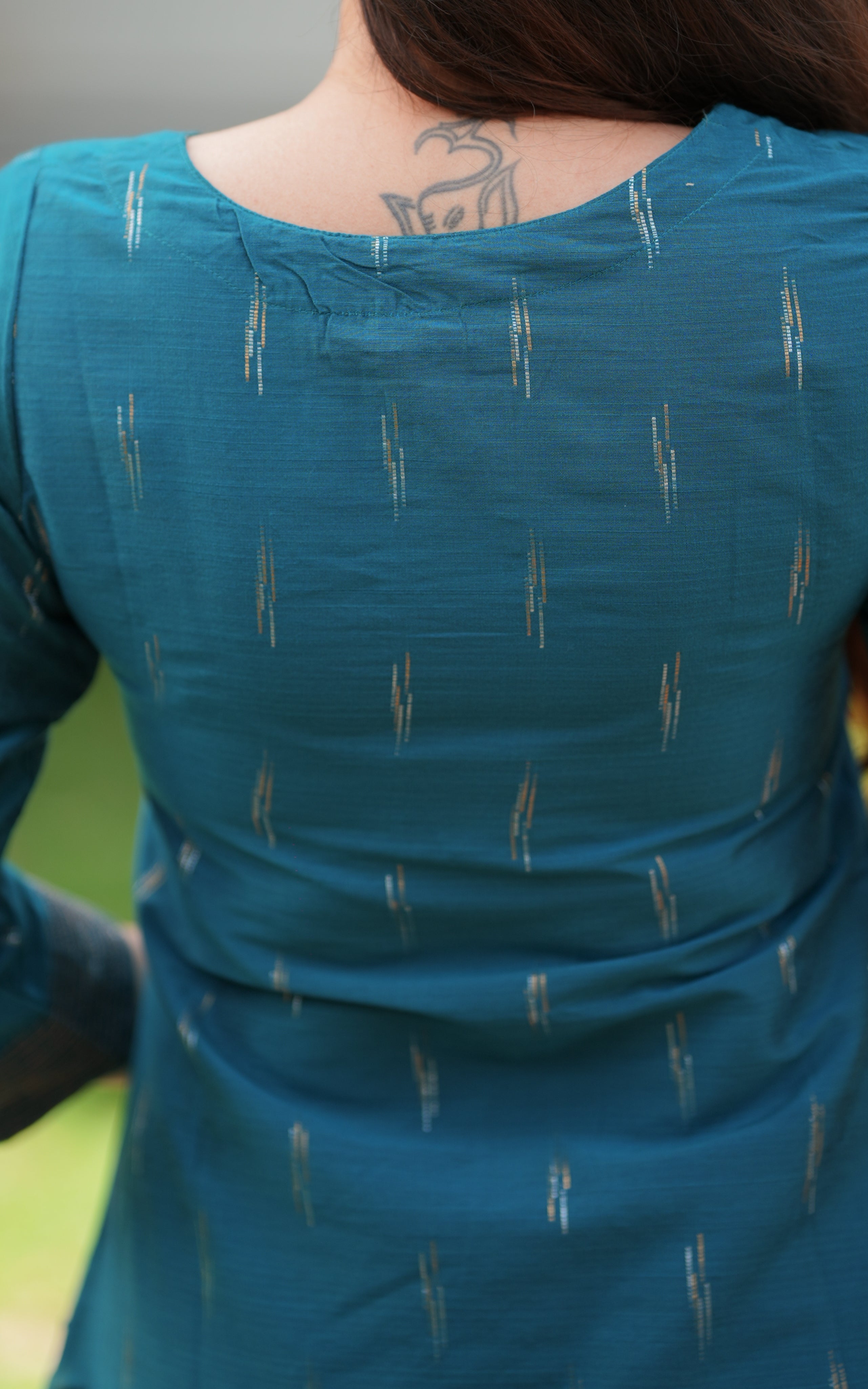 Anamika Teal Blue KURTIS instore