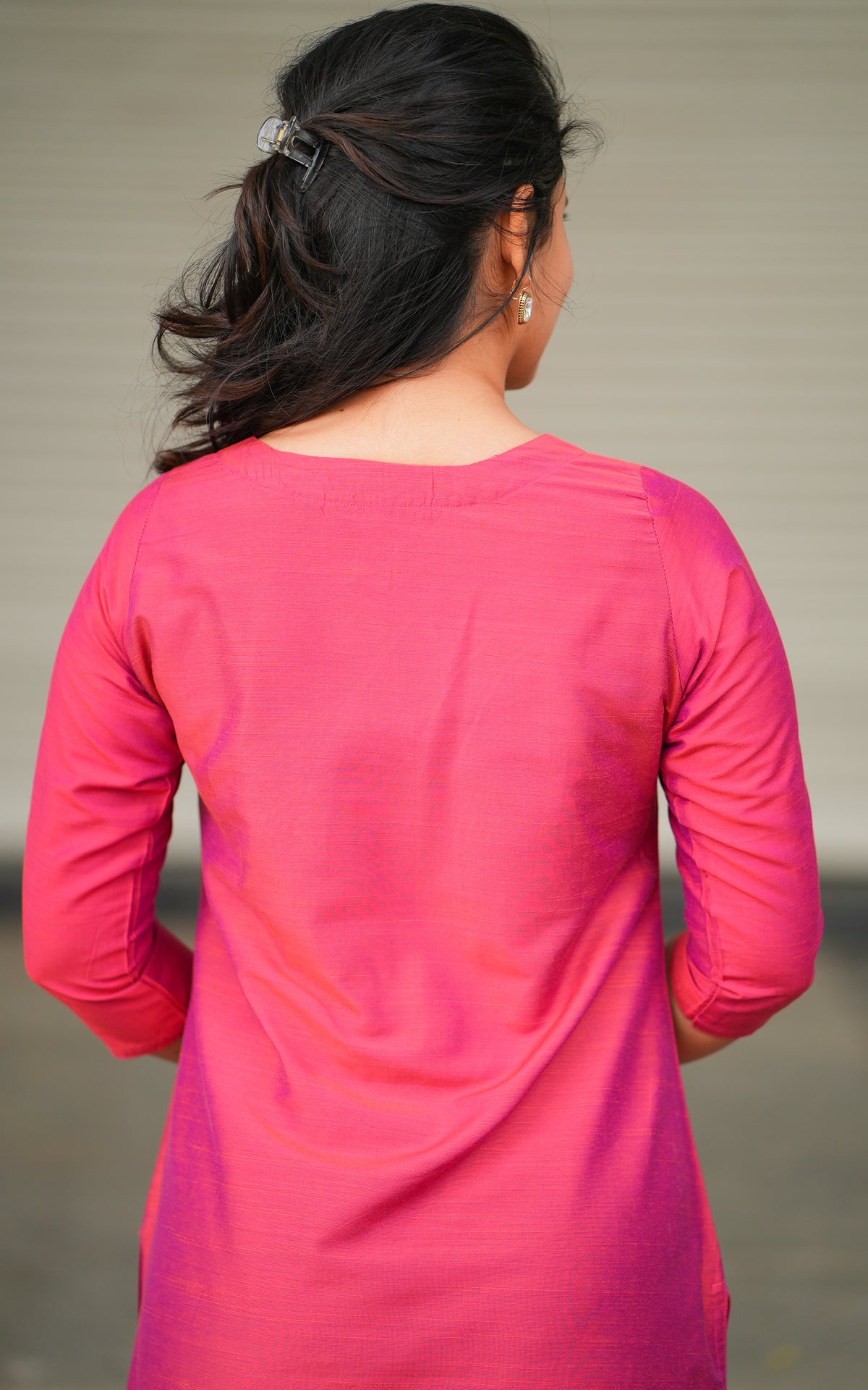 Pink Nirame (Kurti+Dupatta)
