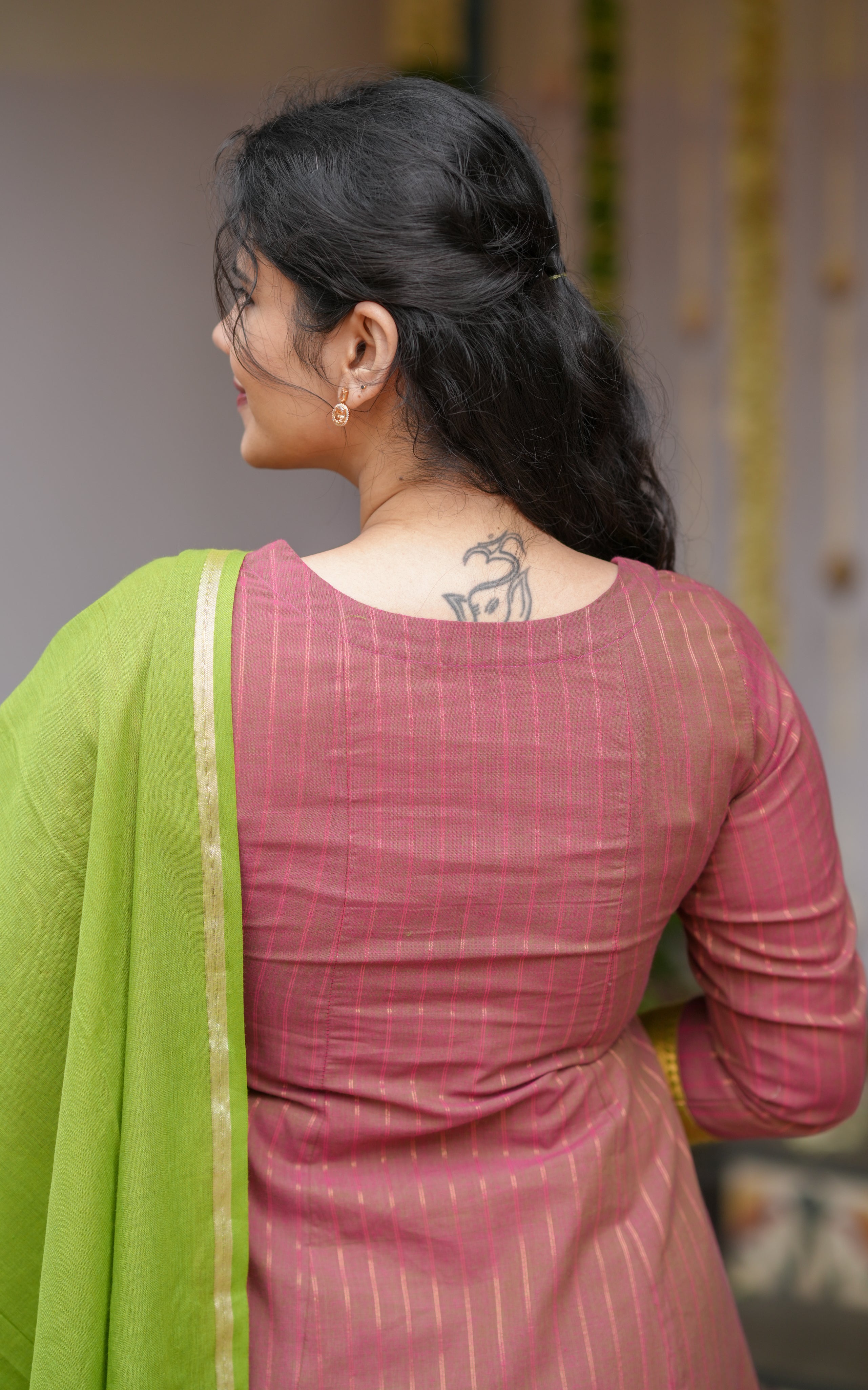 Liora Dusty Maroon (Kurti+Dupatta)