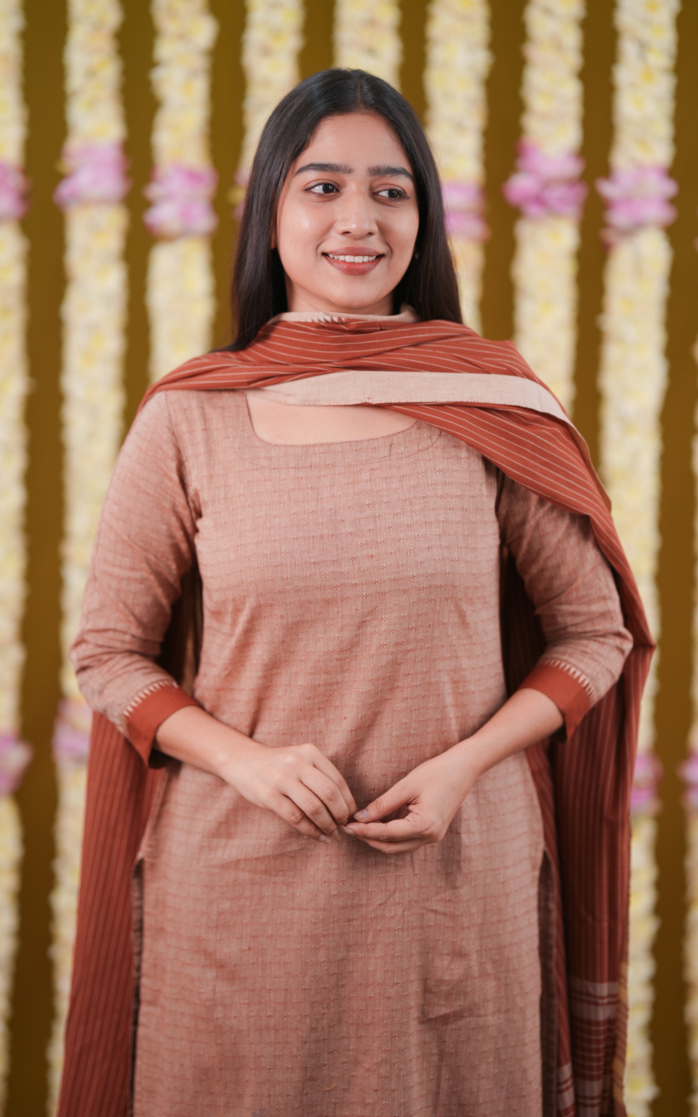 Suchithra Brown (Kurti+Dupatta) KURTIS instore