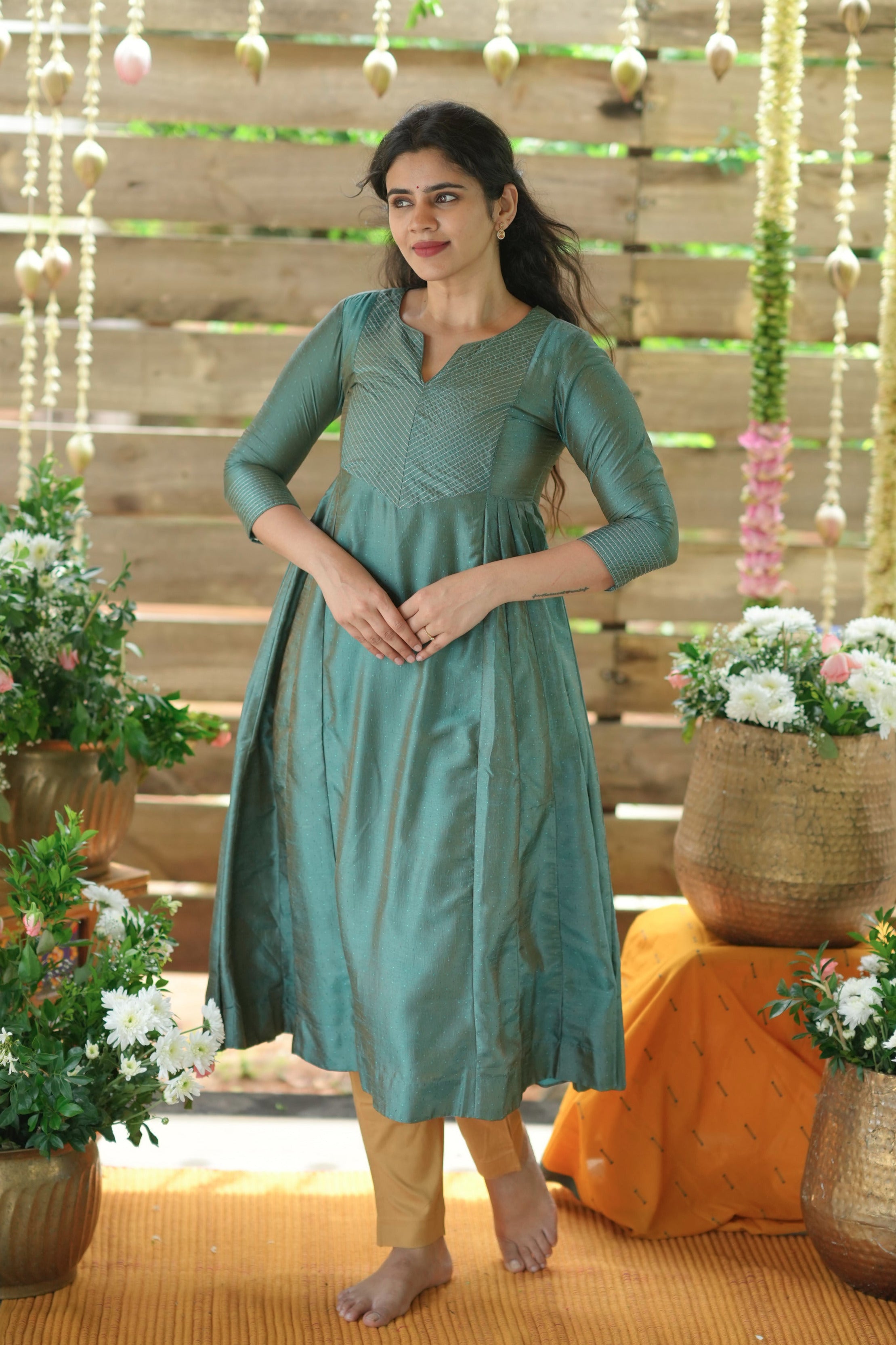 Yudhika Peacock Green