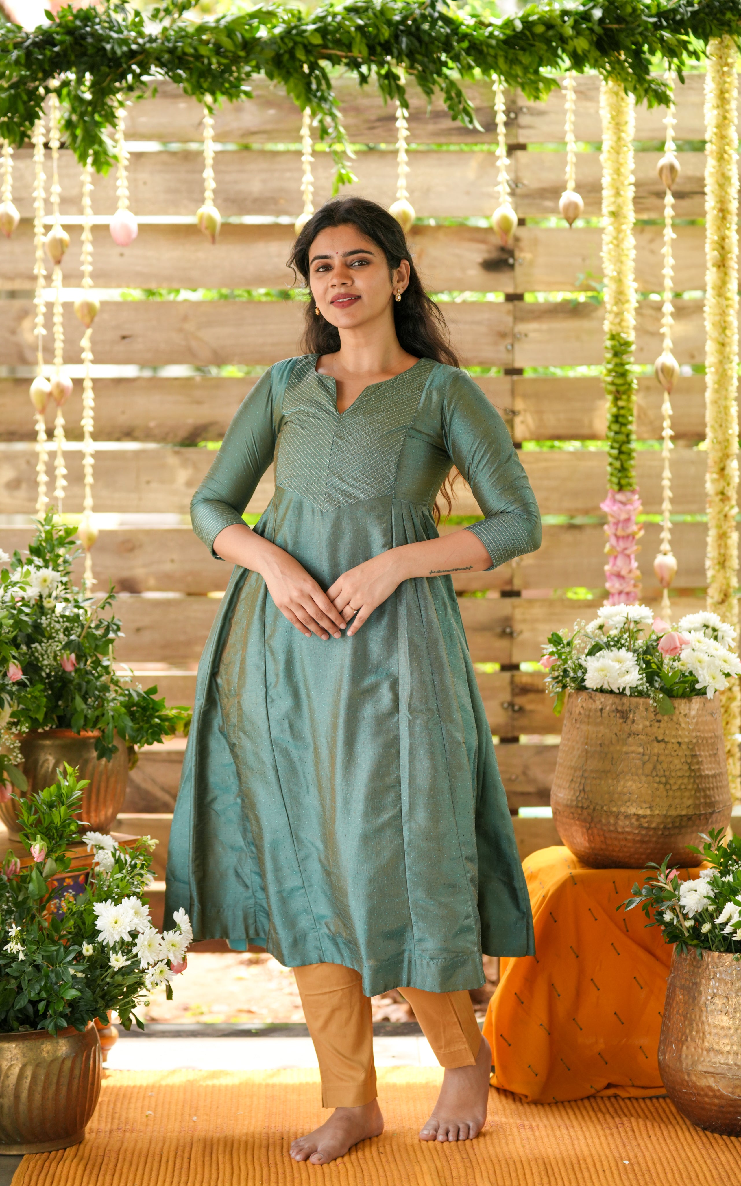 Yudhika Peacock Green