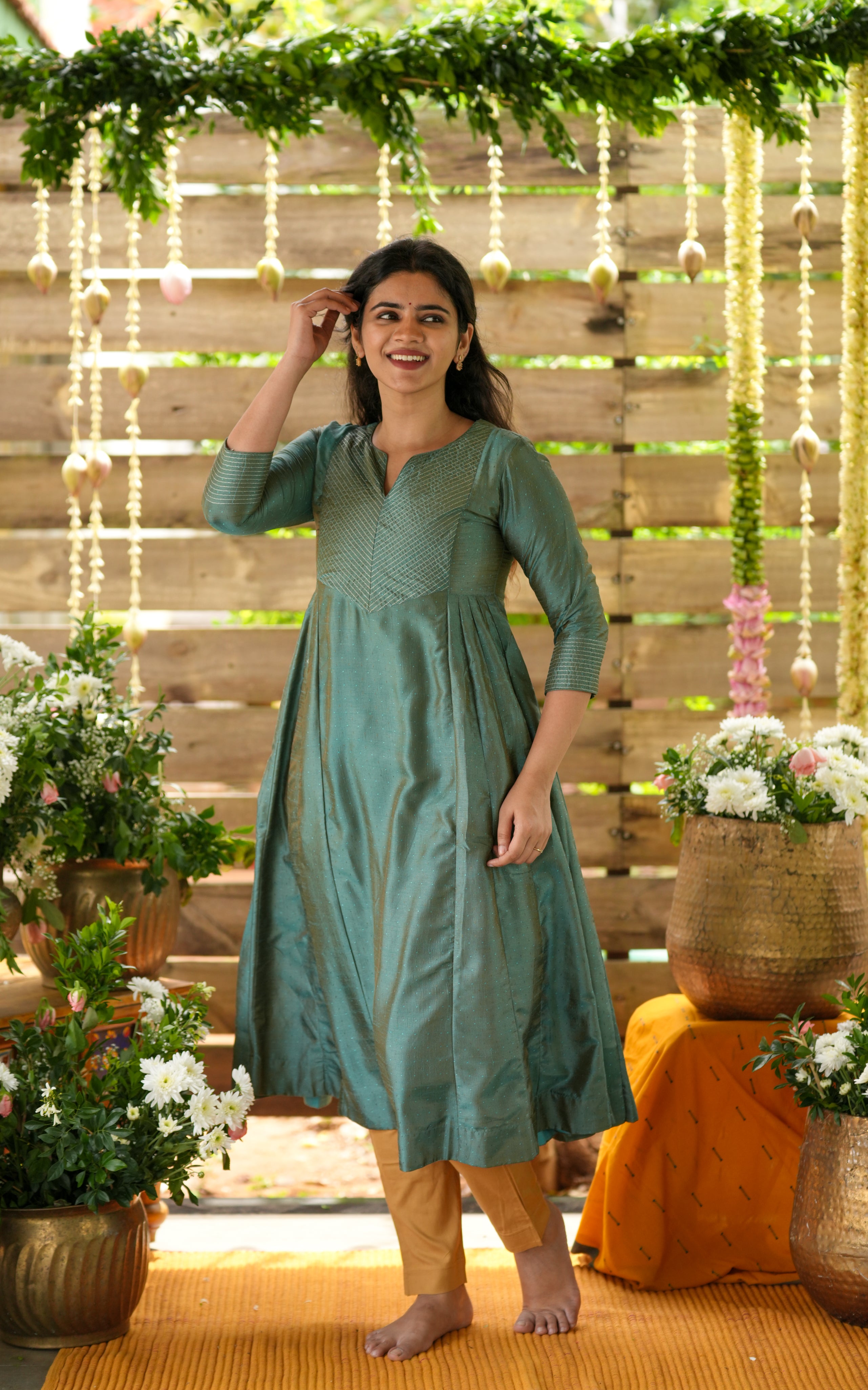 Yudhika Peacock Green