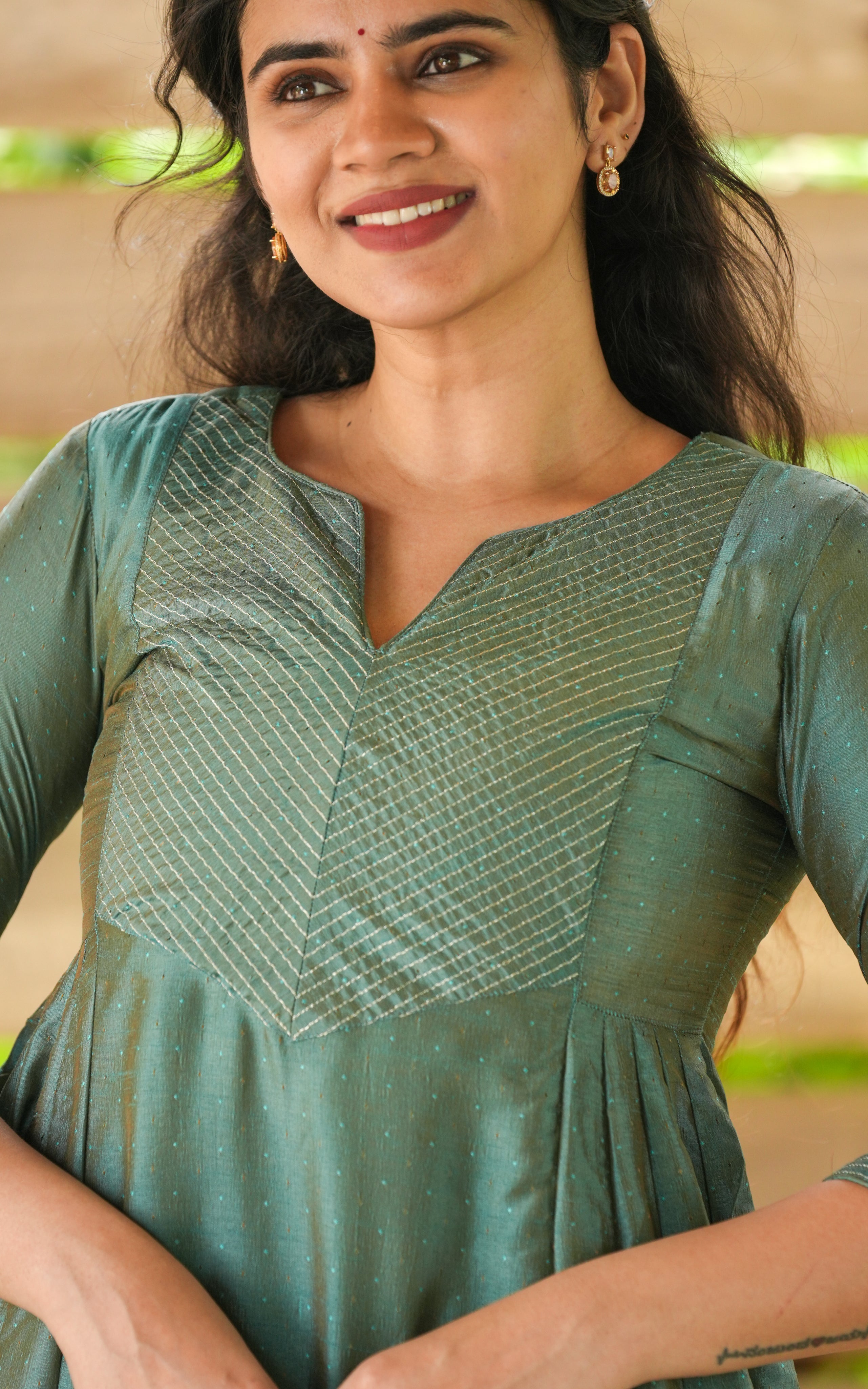 Yudhika Peacock Green