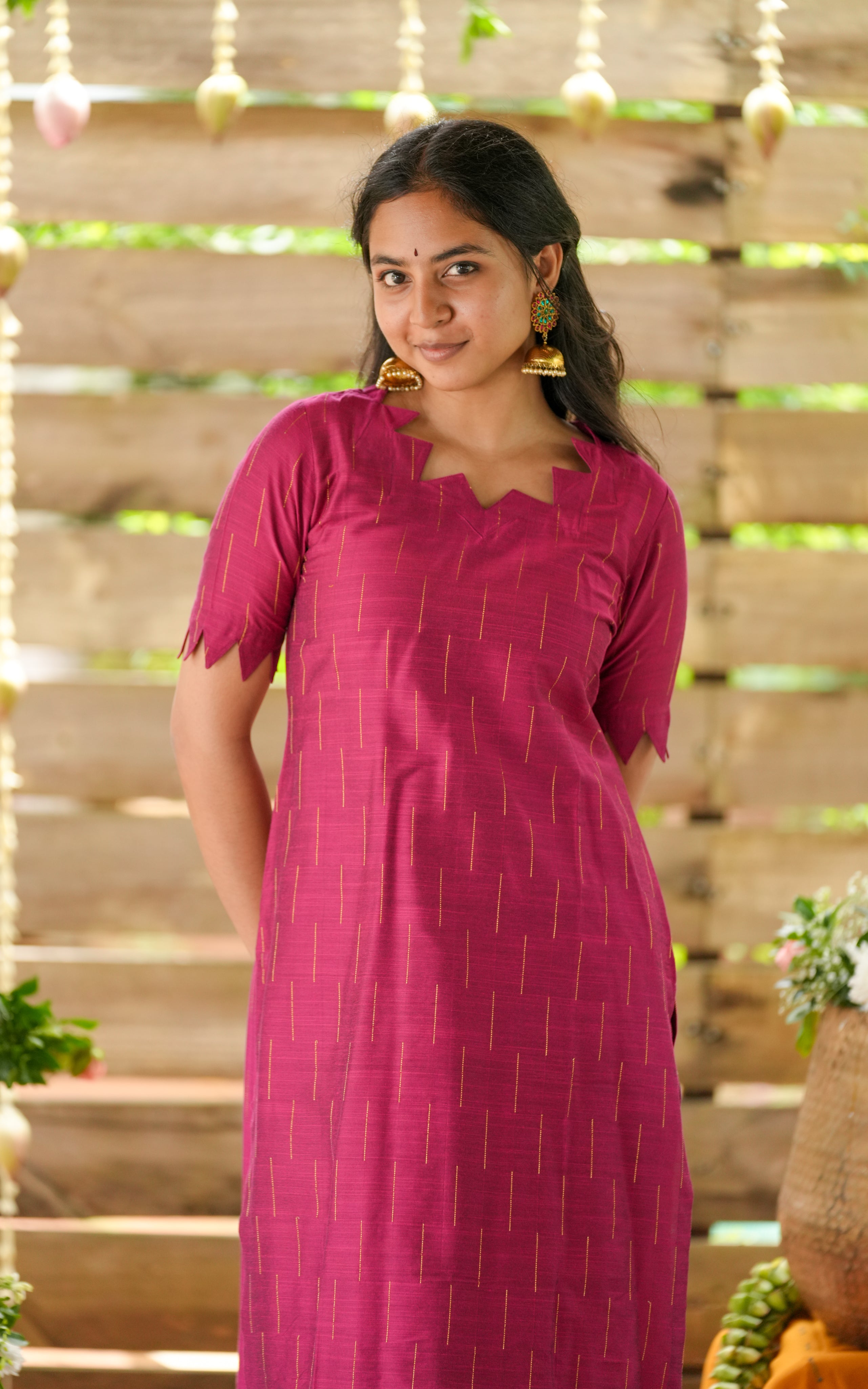 Straight-cut kurti set for women