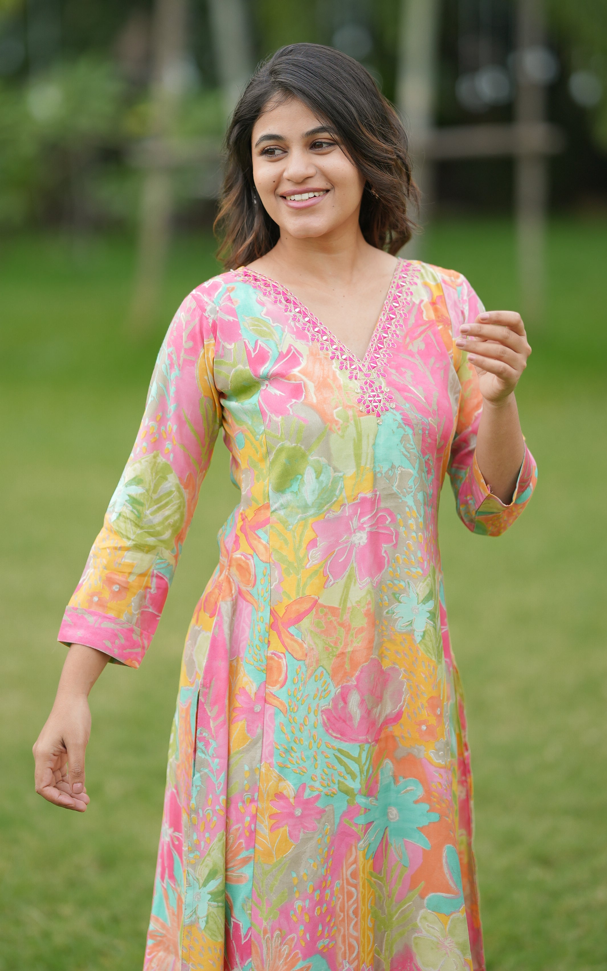 Rosy Multicolor (A) KURTIS instore
