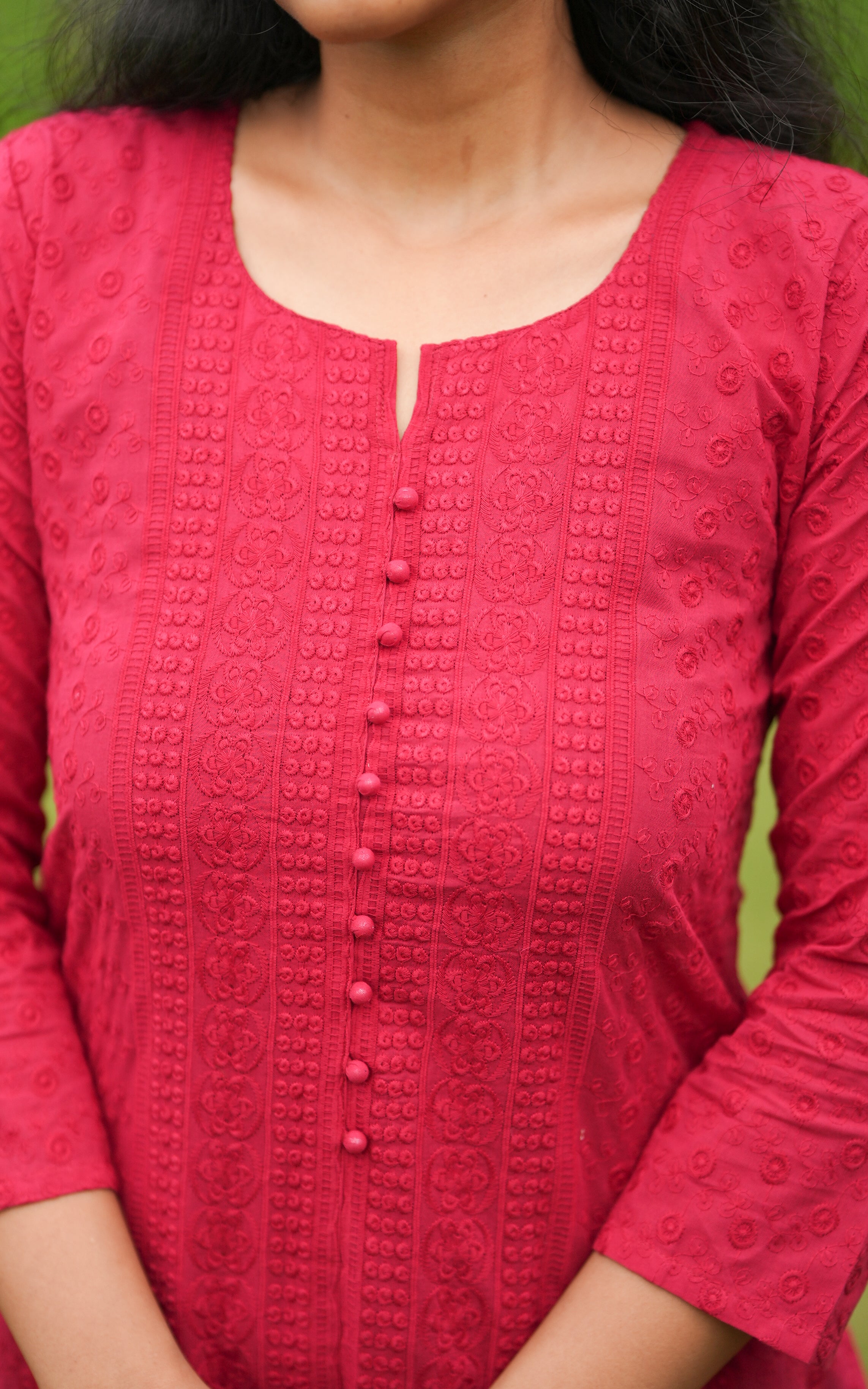 Aadhilakshmi Reddish Pink KURTIS instore