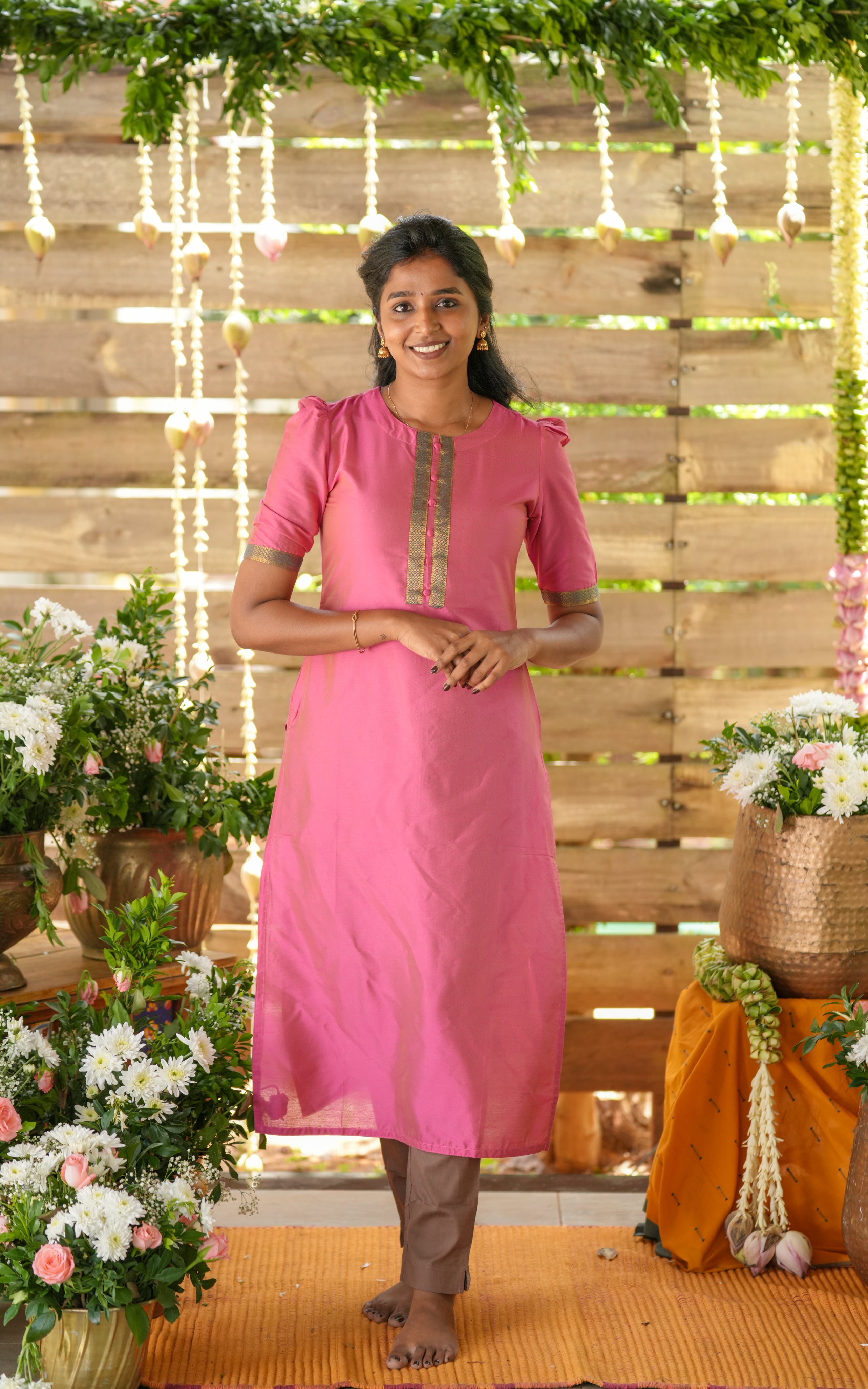 This outfit is a recreation of Nayanthara’s look from the movie Annapoorani