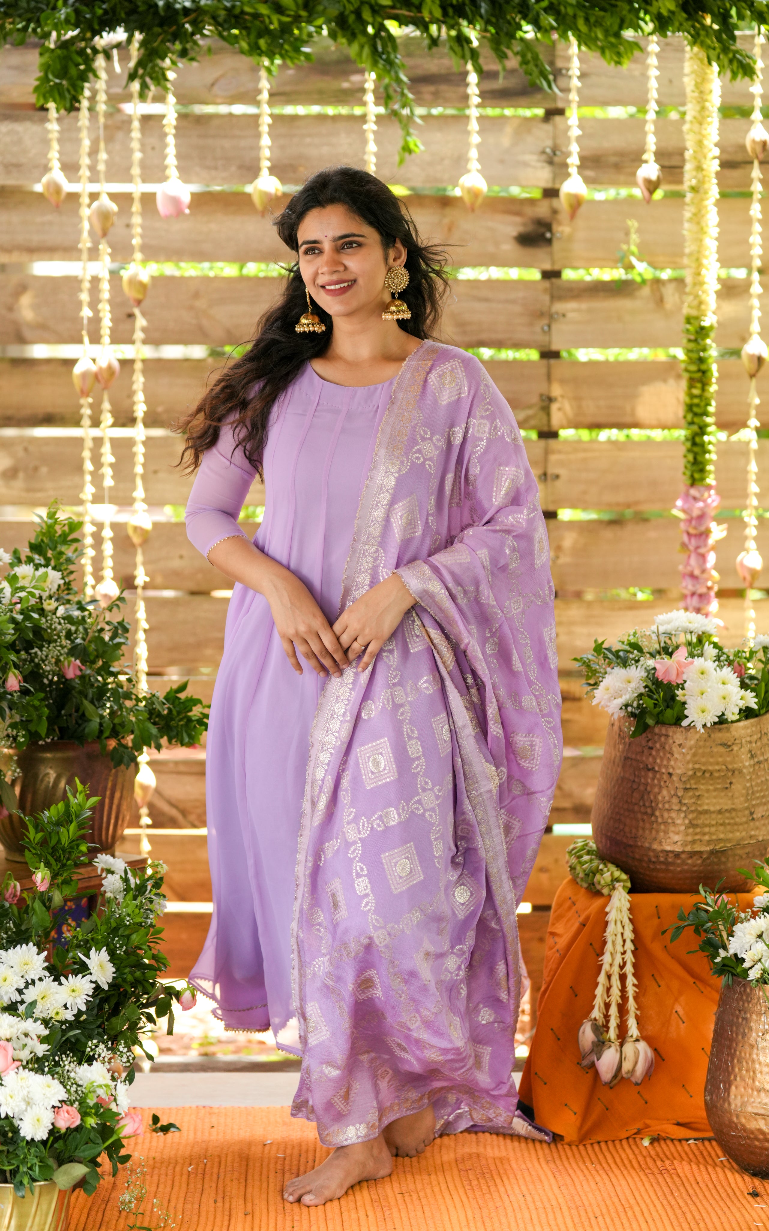Trisha Lavender (Kurti+Dupatta)
