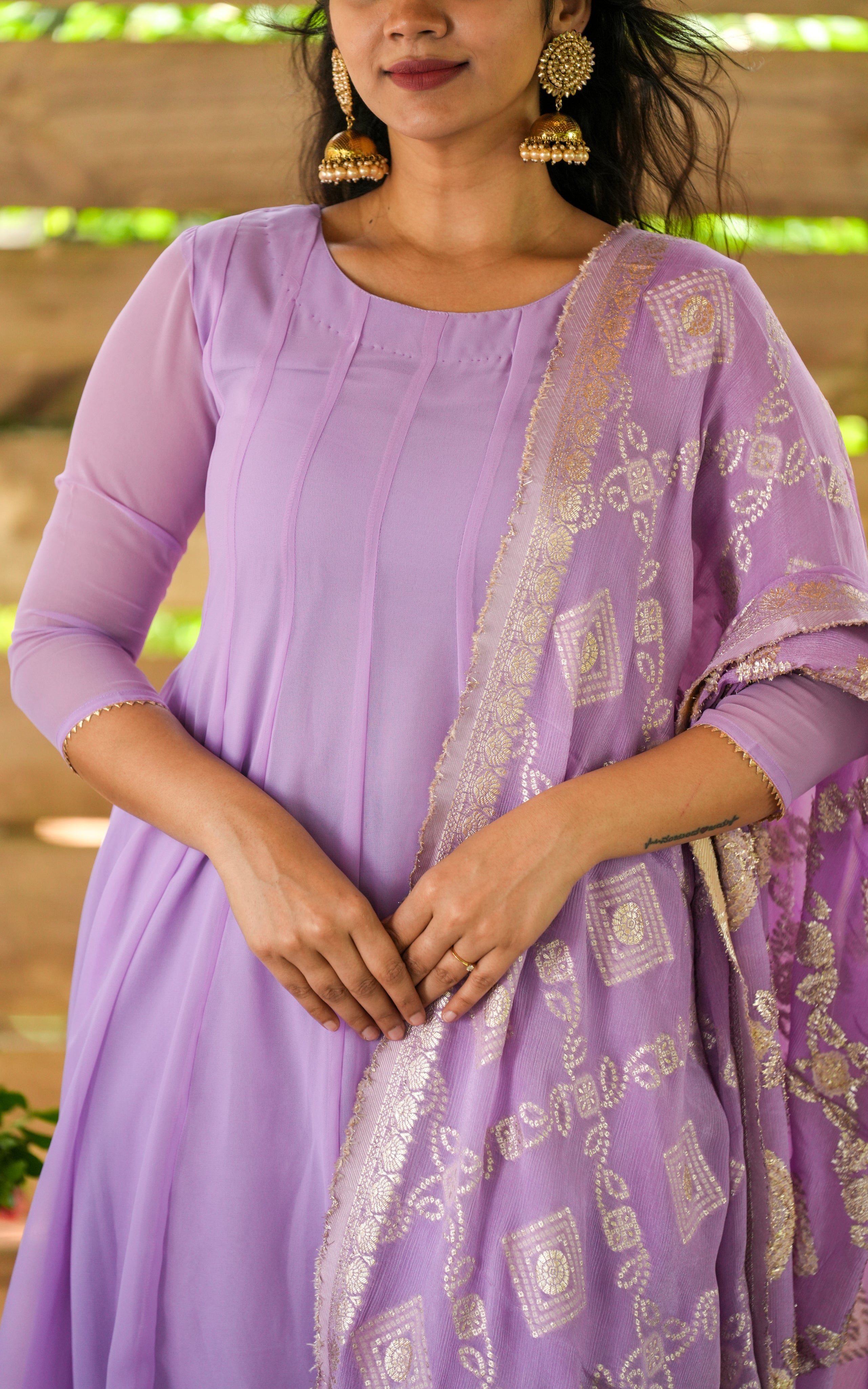 Trisha Lavender (Kurti+Dupatta)