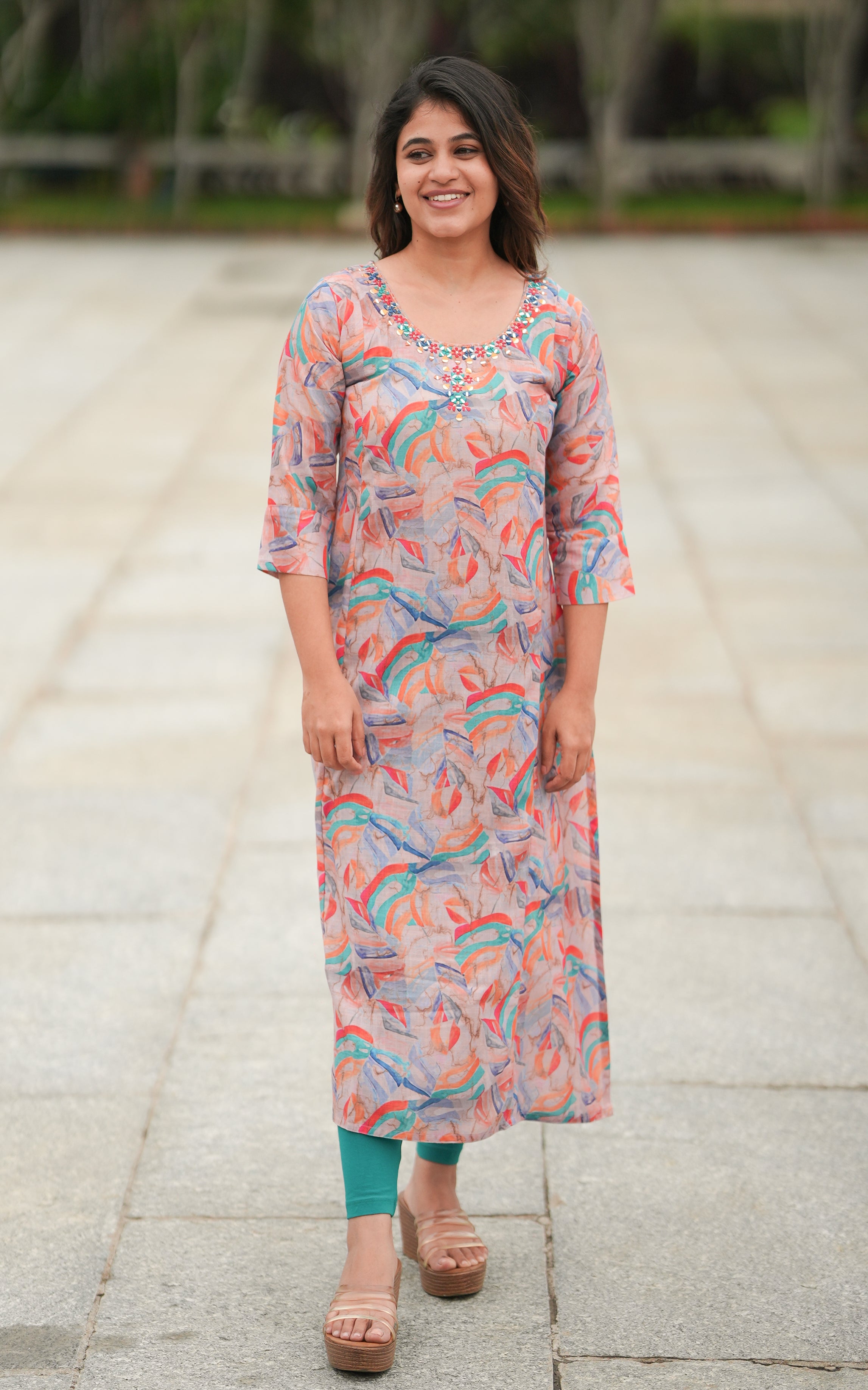 Nidhuna Peach KURTIS instore