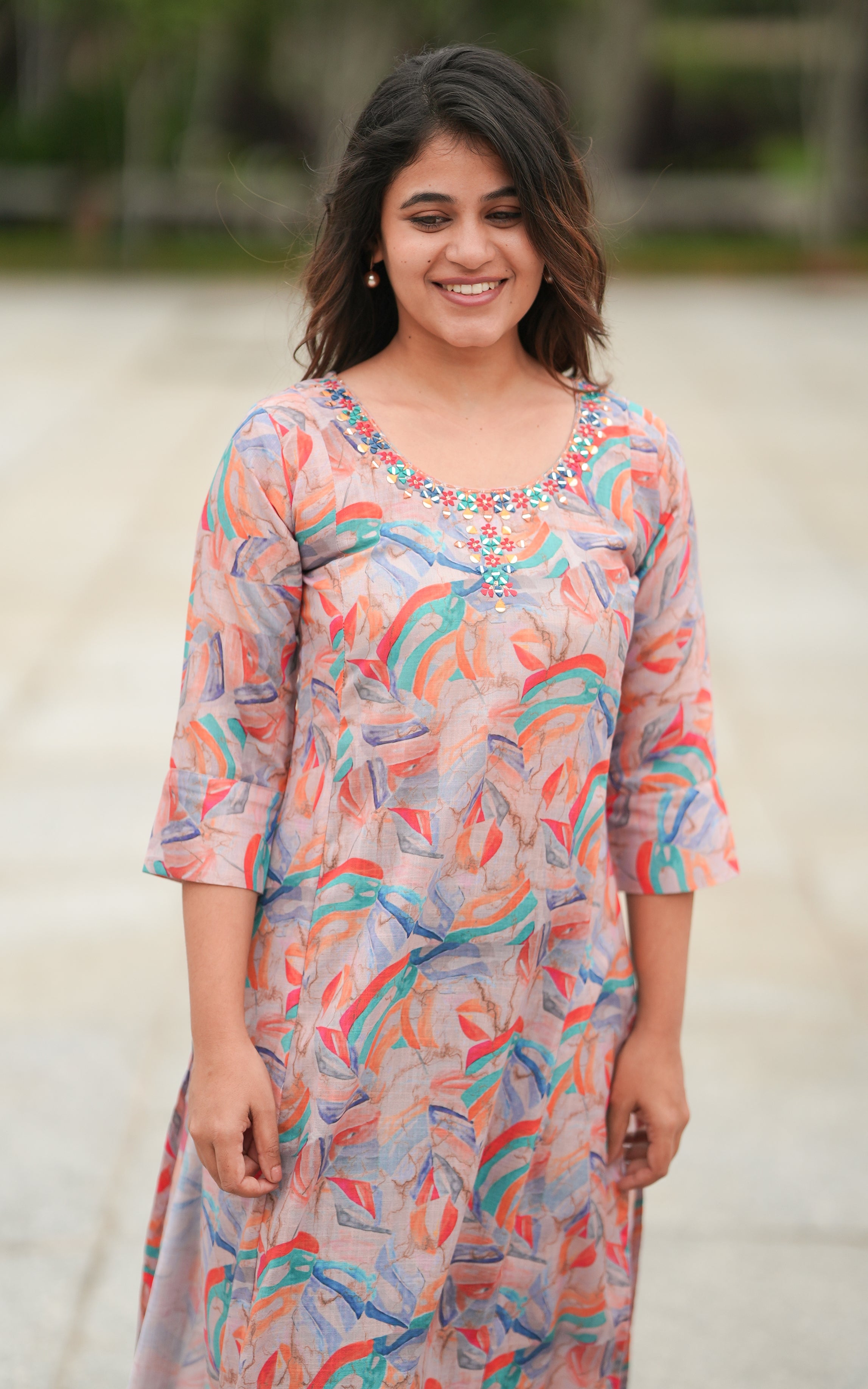 Nidhuna Peach KURTIS instore