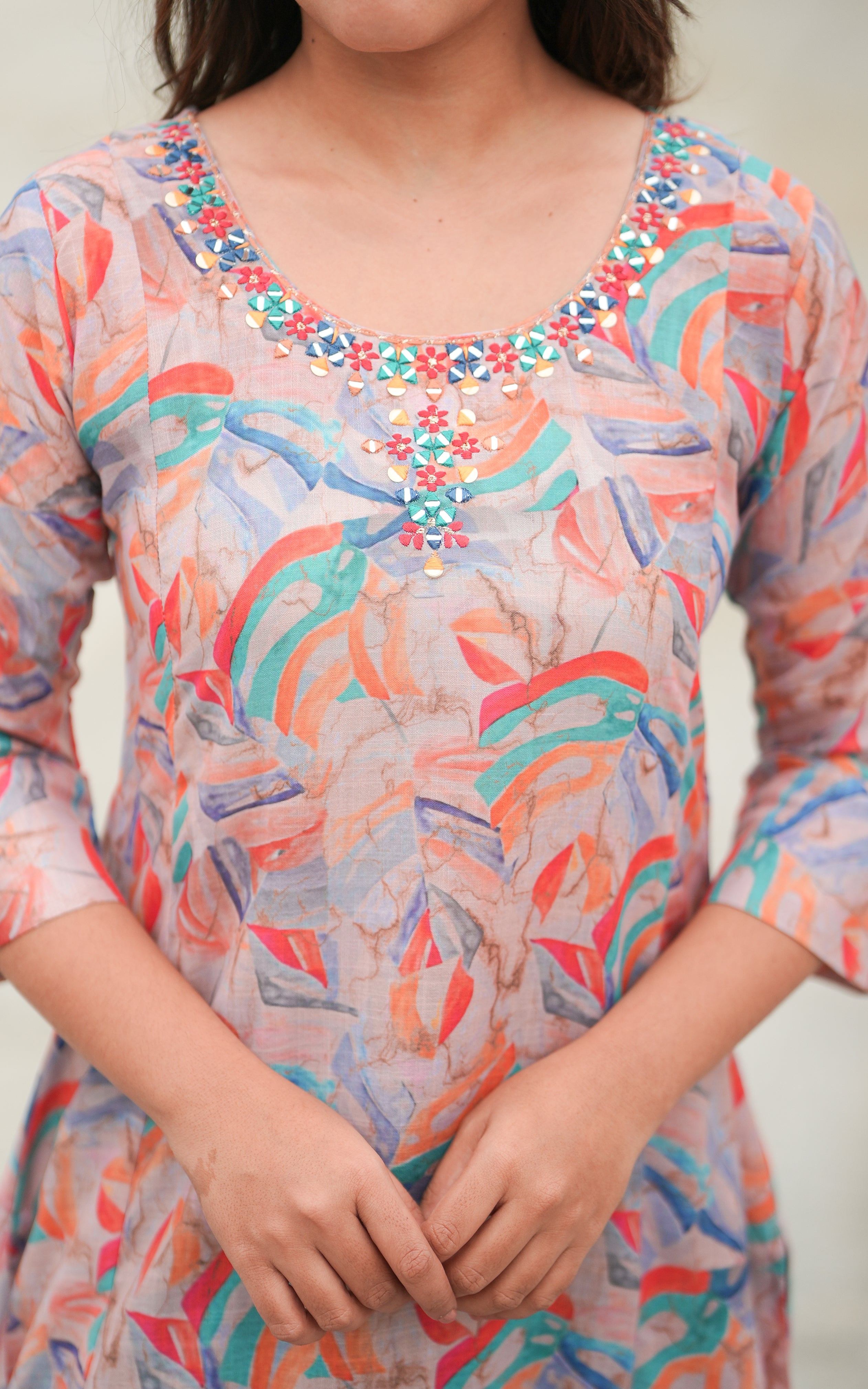 Nidhuna Peach KURTIS instore