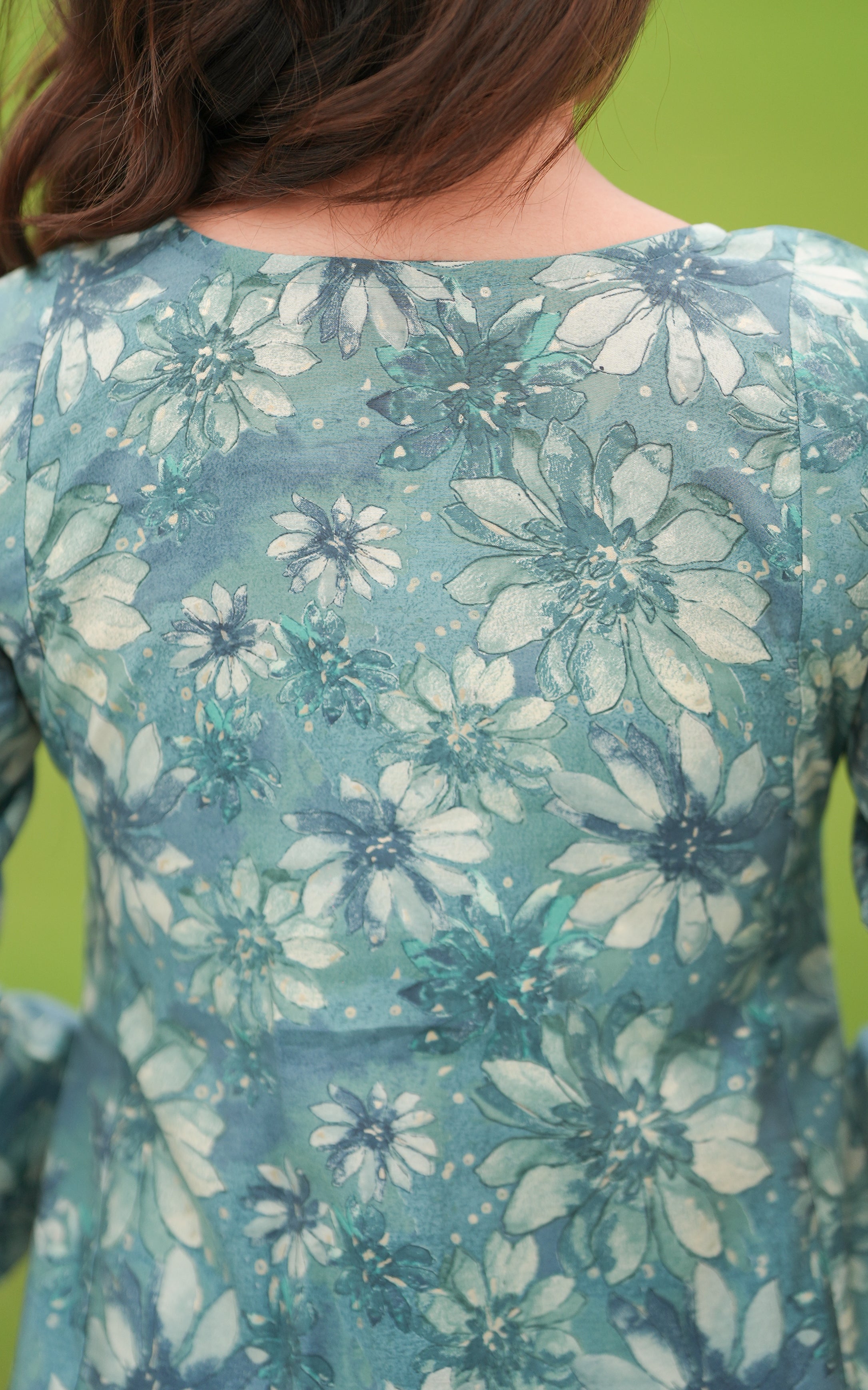 Rosy Pastel Green KURTIS instore