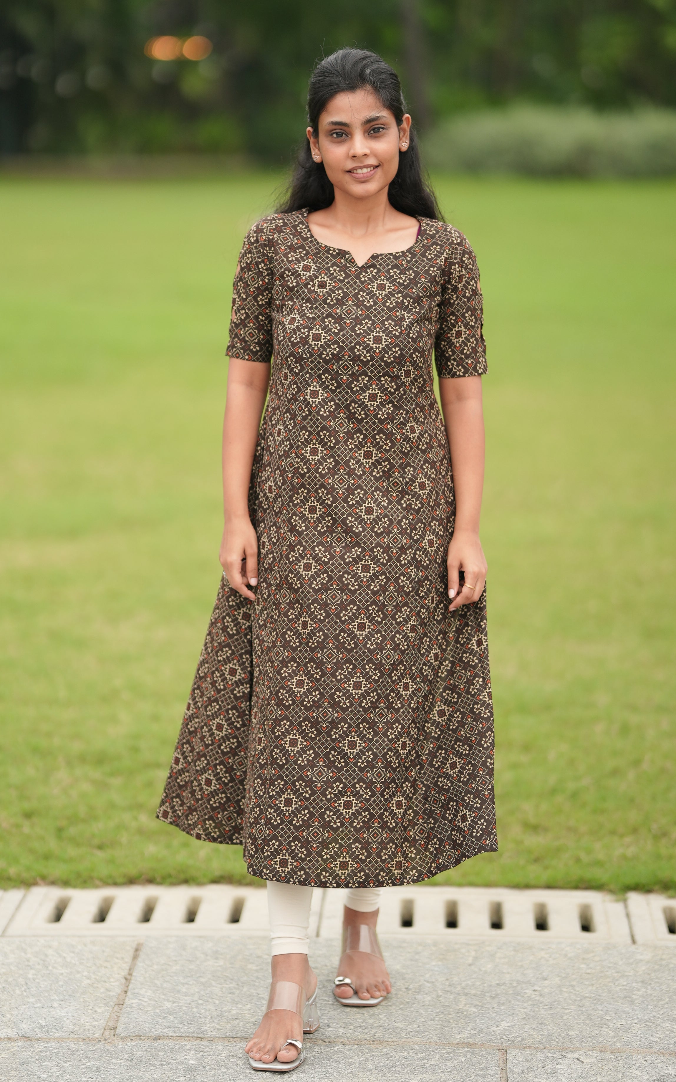 Varshitha Dark Brown KURTIS Instore
