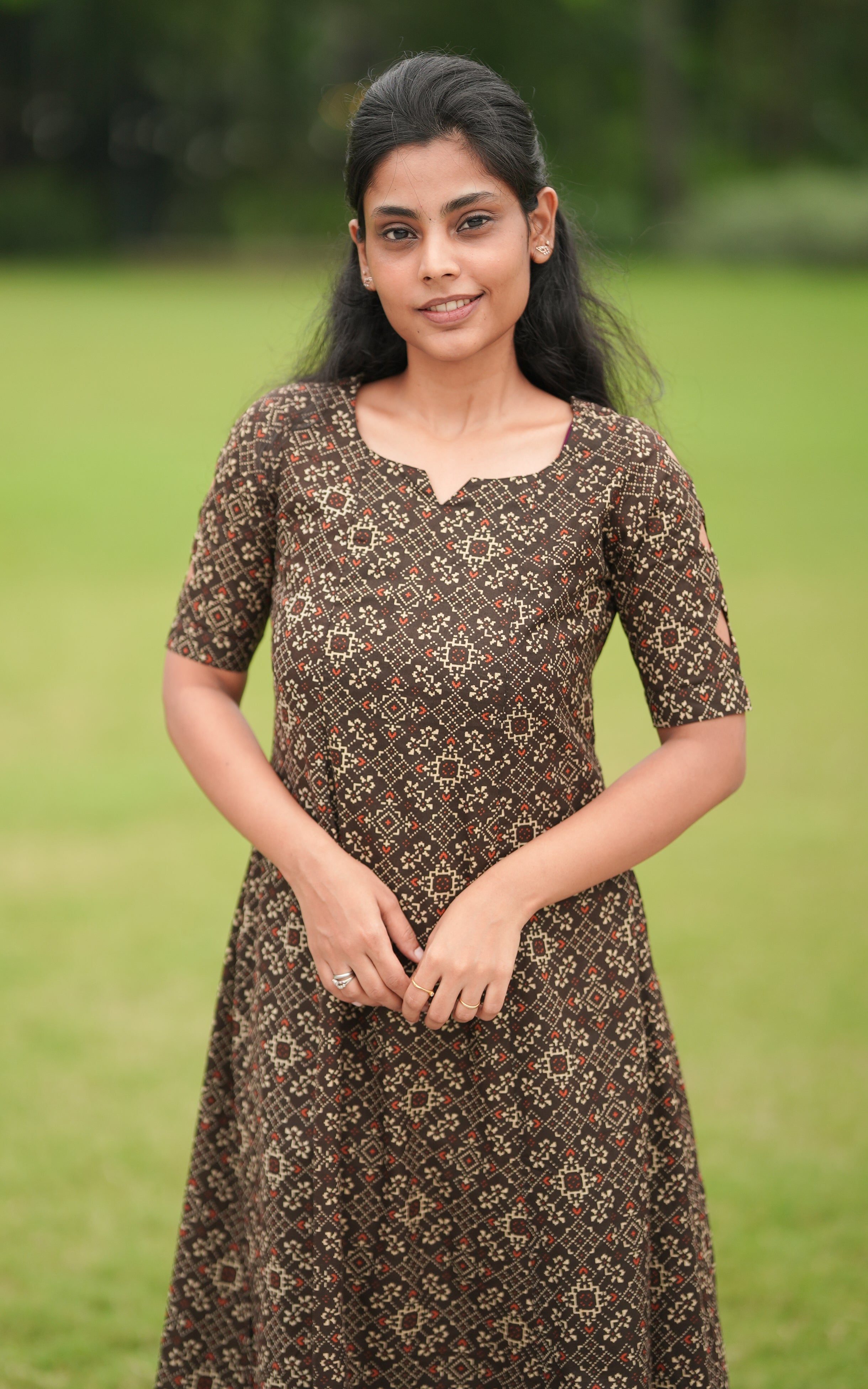 Varshitha Dark Brown KURTIS Instore