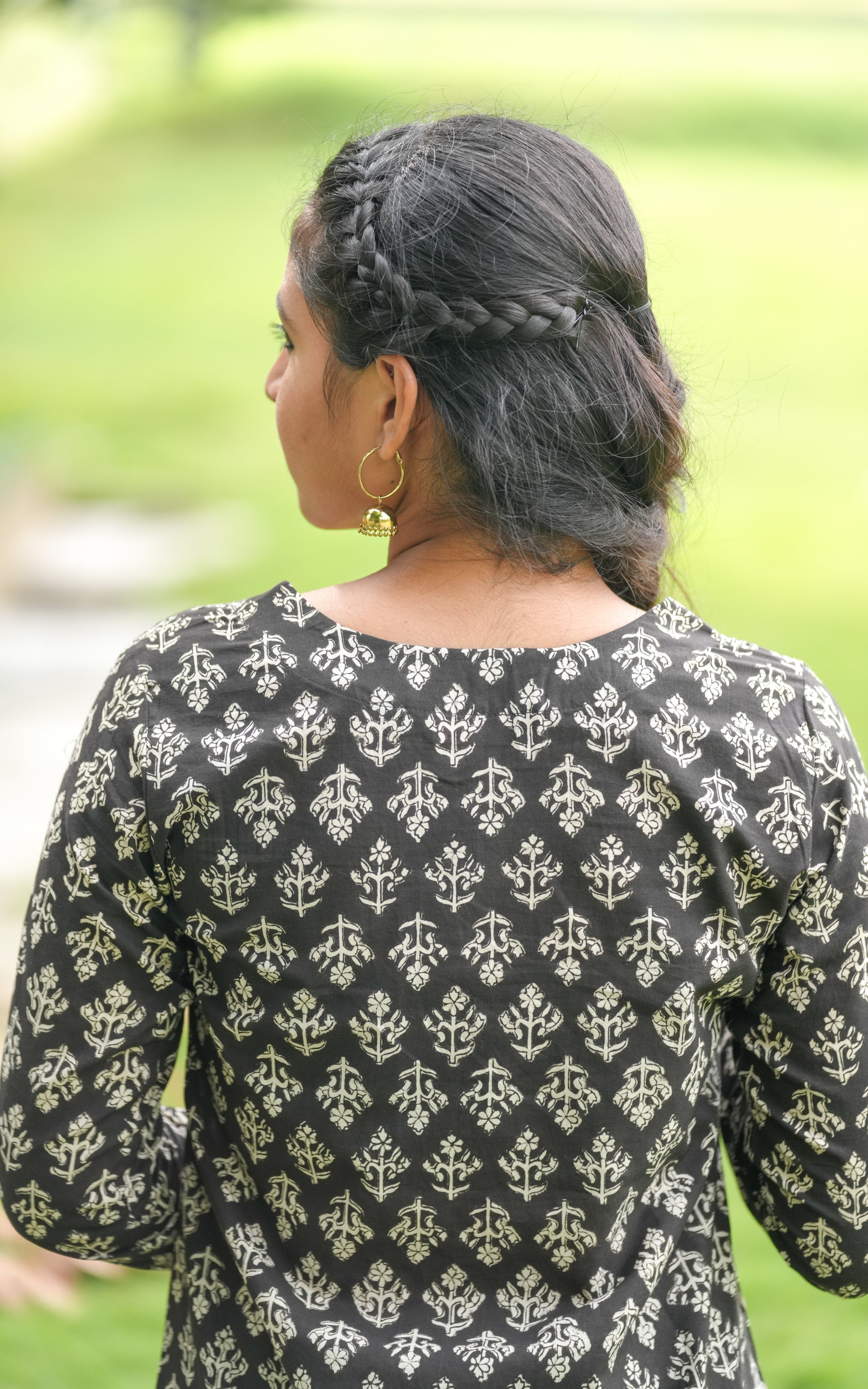 Printed straight-fit kurti