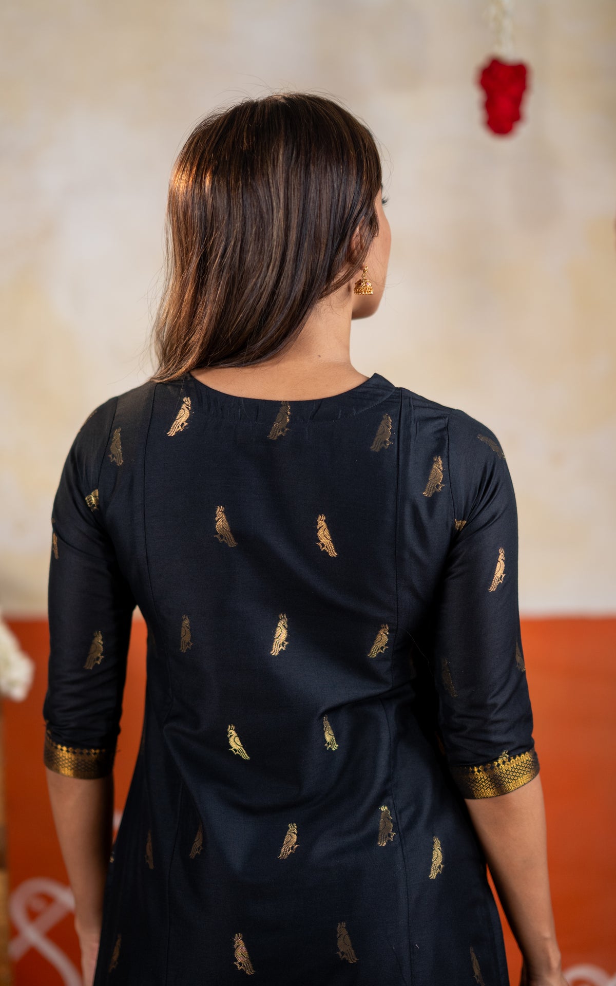 Mayil Black (Kurti+Dupatta)