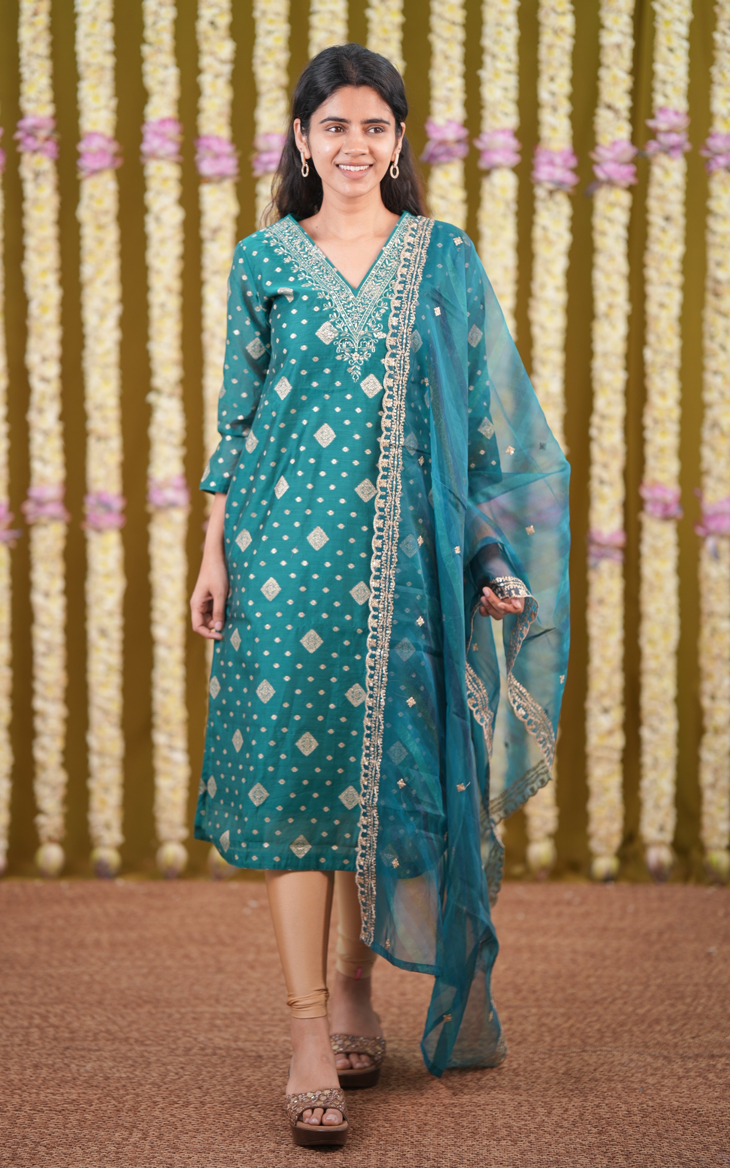 Sarathi Aqua (Kurti+Pant+Dupatta) KURTIS instore