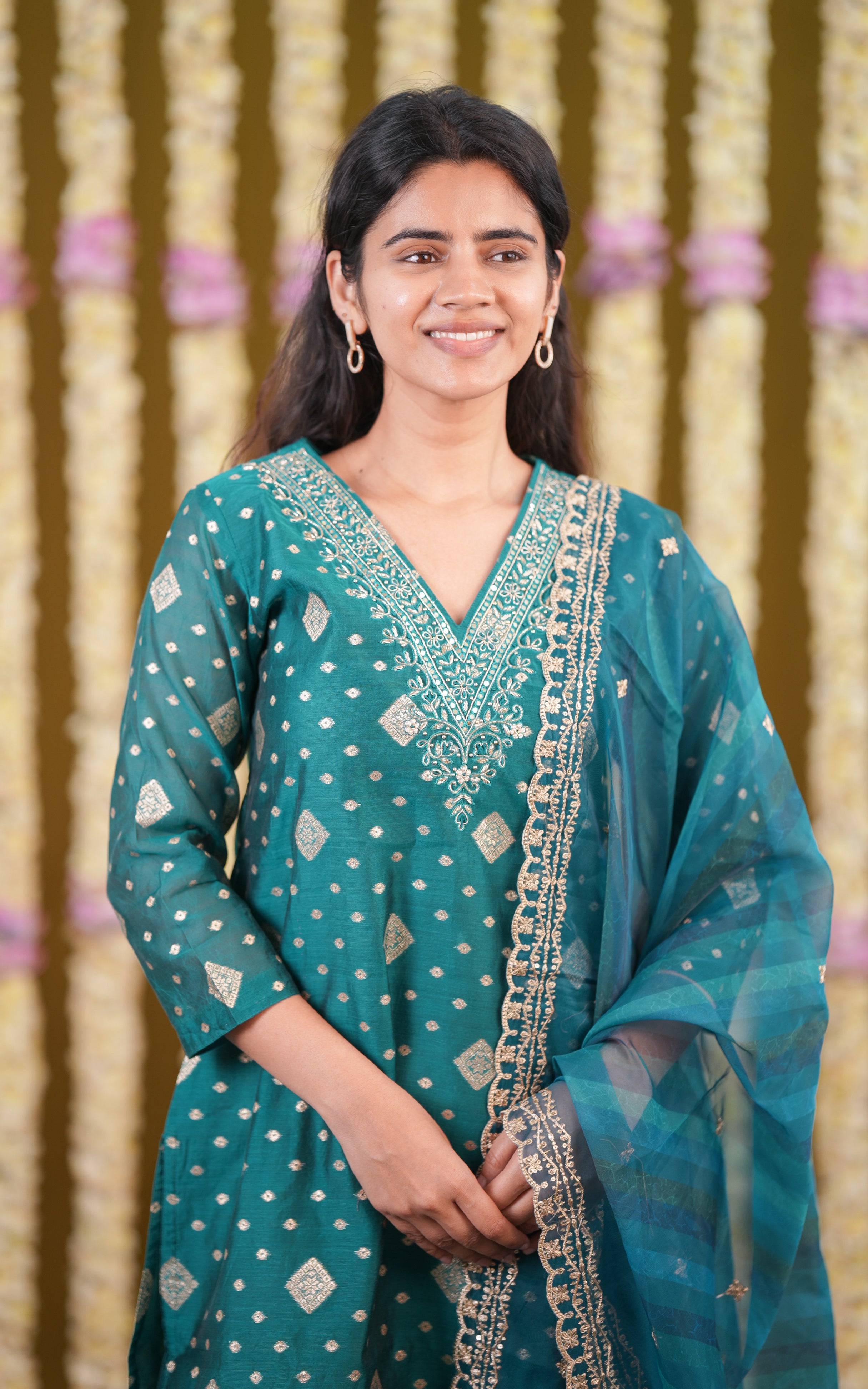 Sarathi Aqua (Kurti+Pant+Dupatta) KURTIS instore