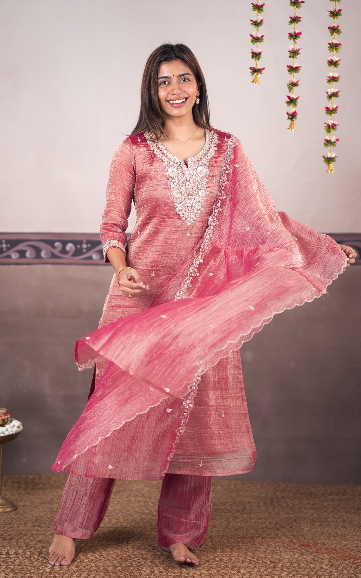 Shimmer Specials A (Kurti+Pant+Dupatta)