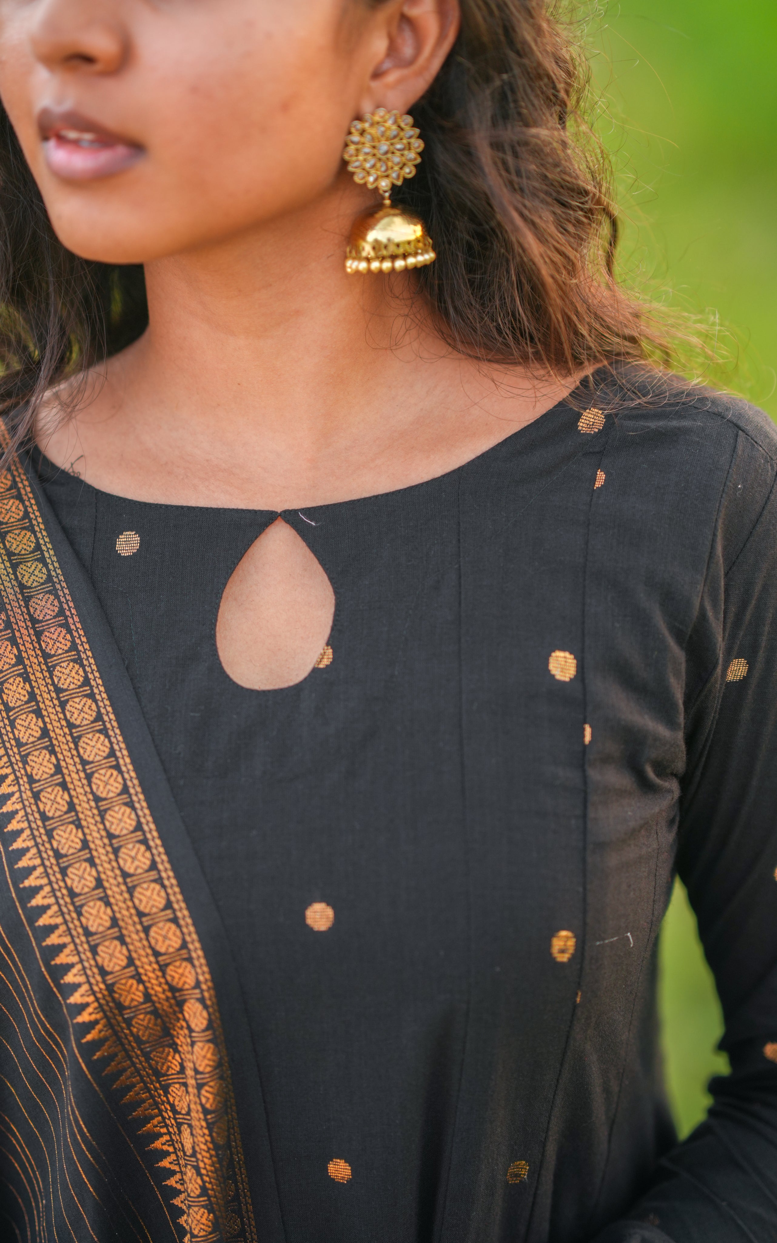 Jayanthi Black (Kurti+Dupatta )