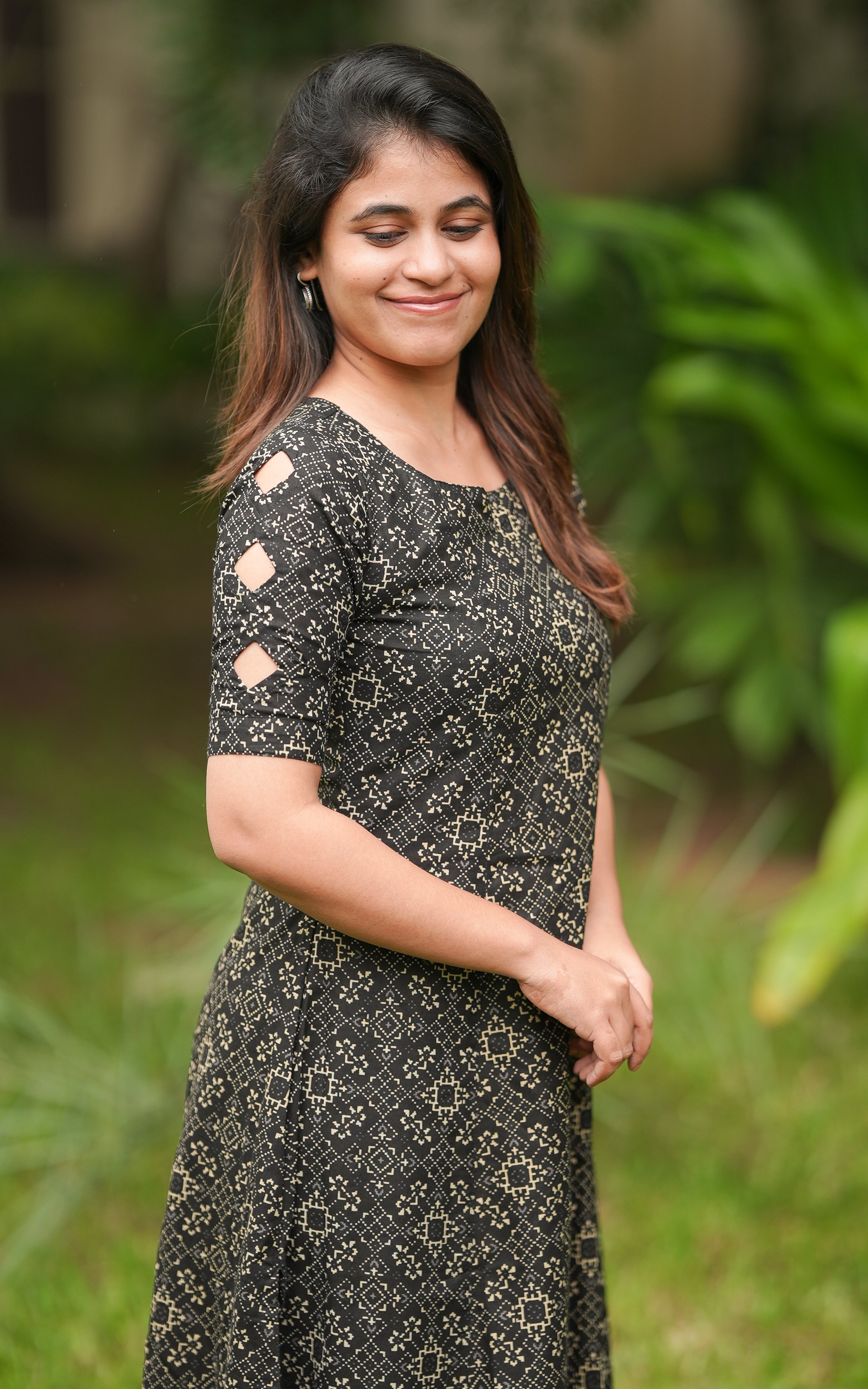 Varshitha Black KURTI Instore