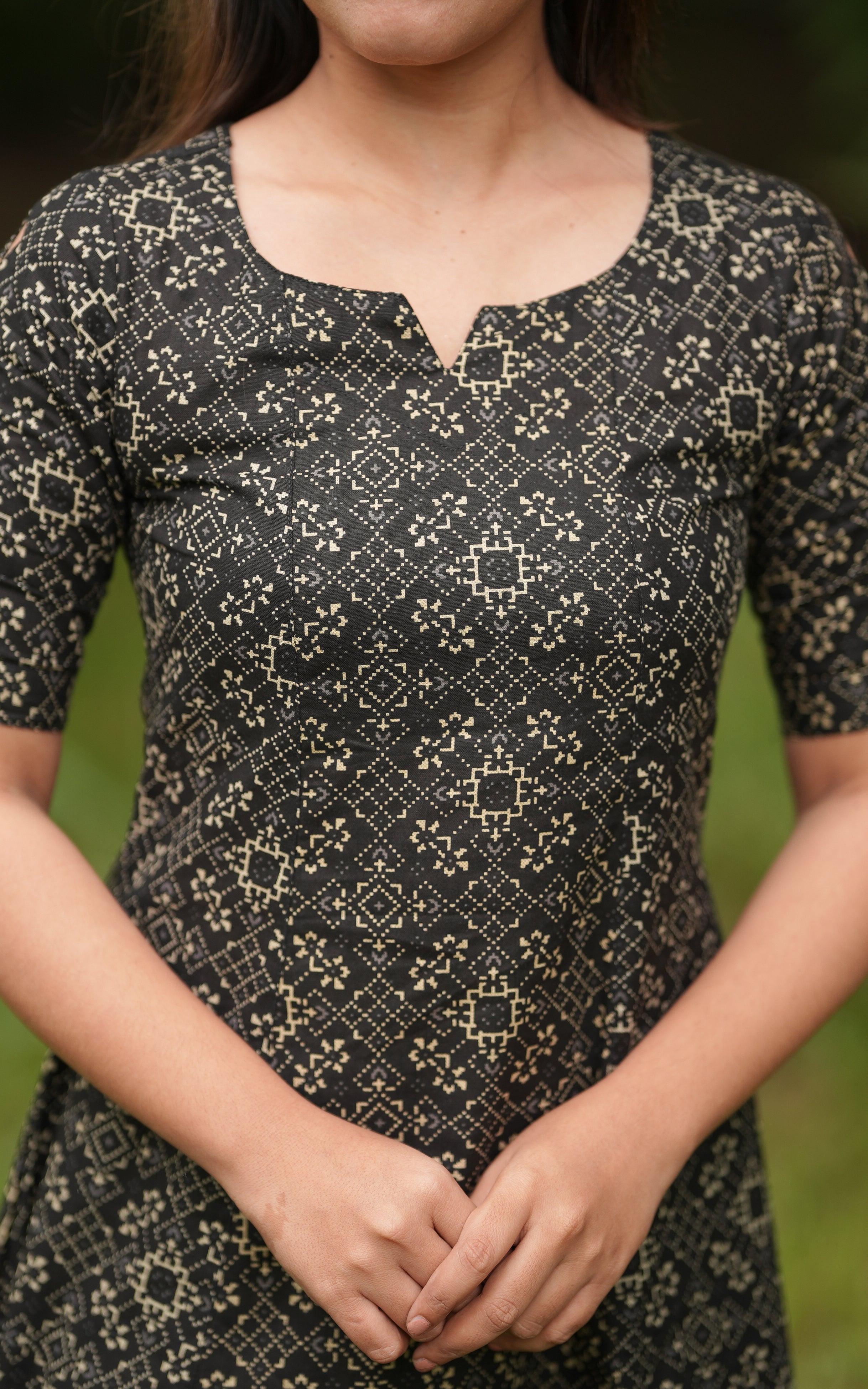 Varshitha Black KURTI Instore