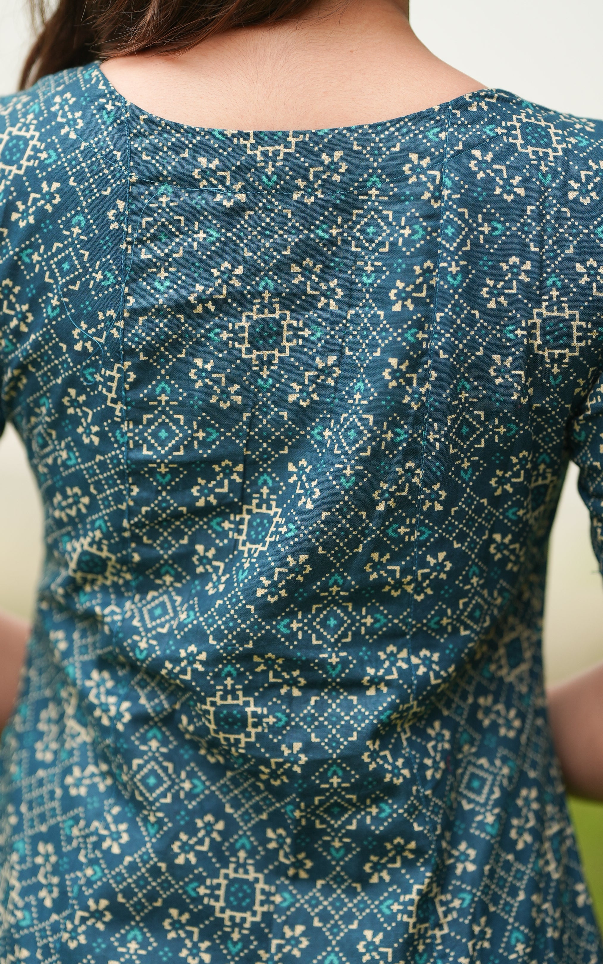 Varshitha Aqua Blue KURTI Instore