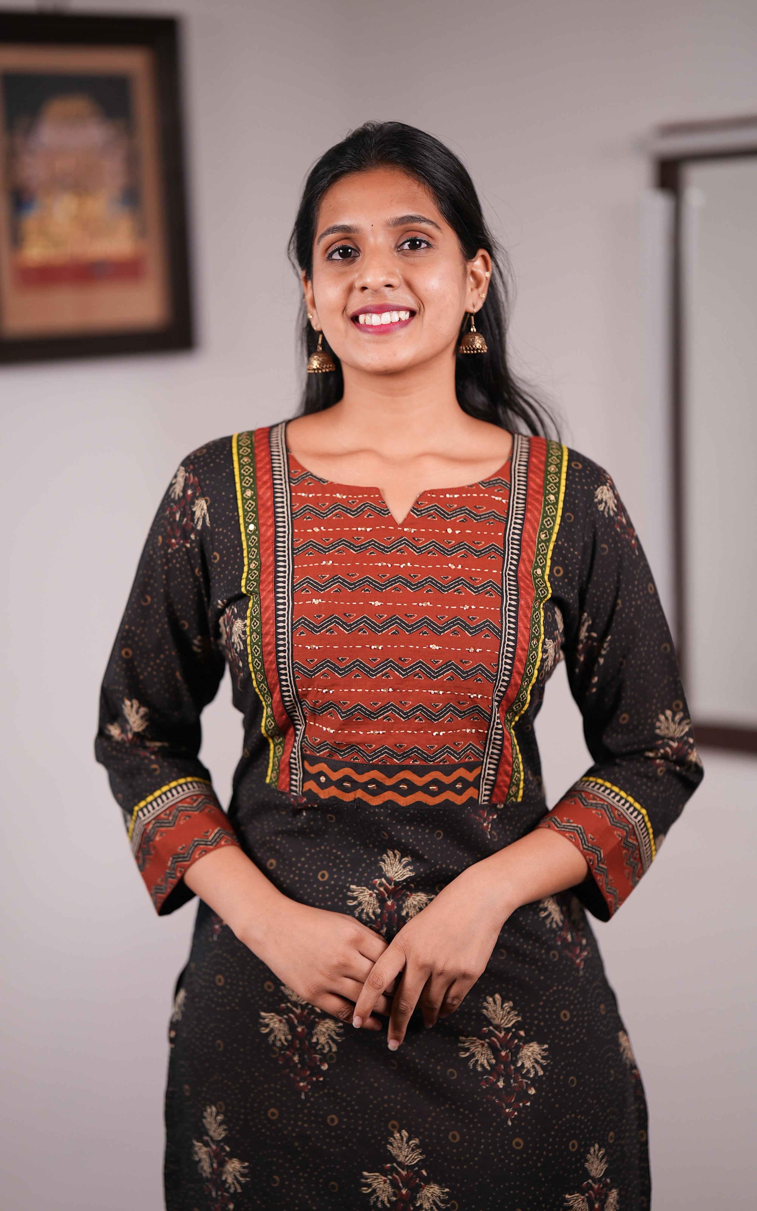 Straight Cut Kurti with Side Slit