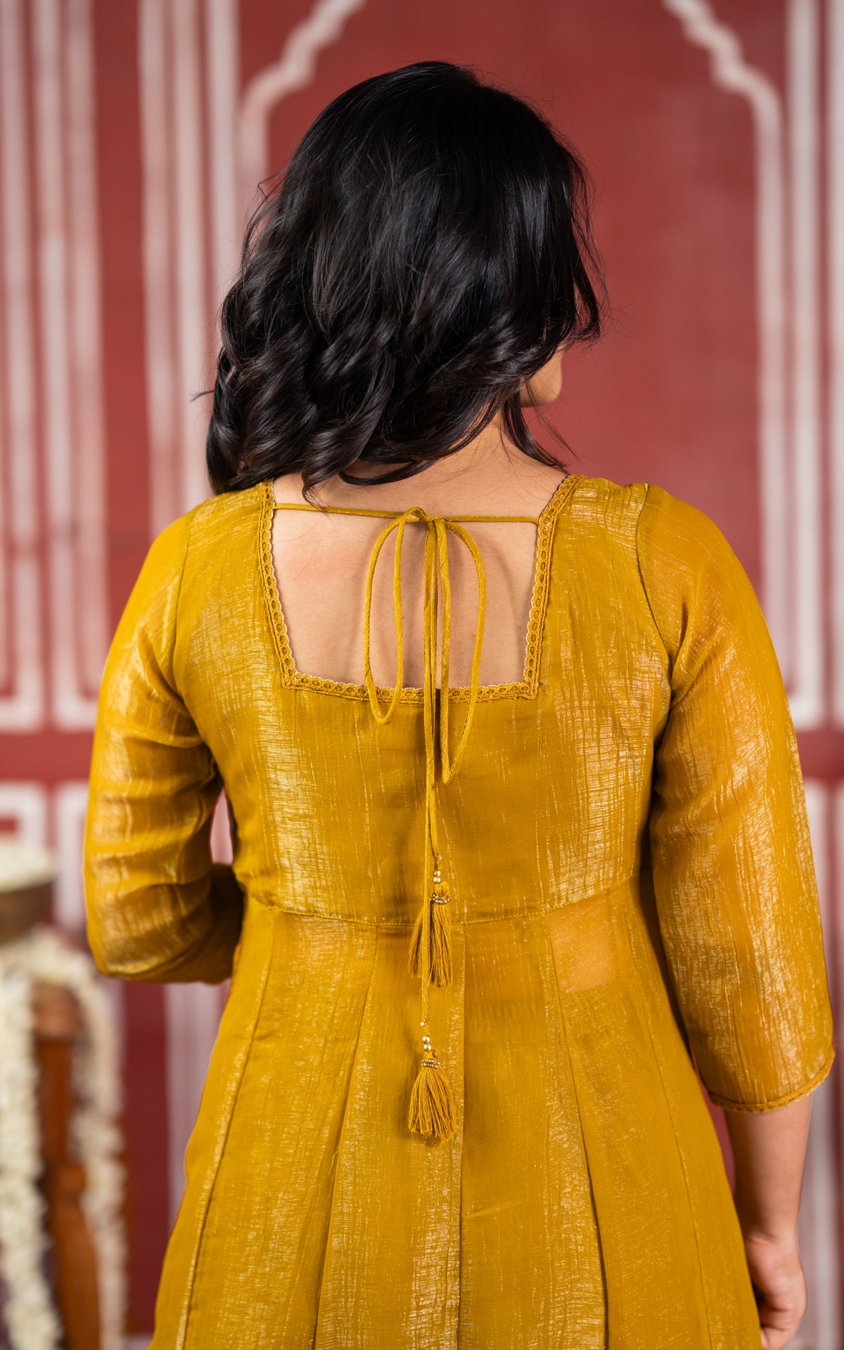 Sparkling Plain Mustard (Kurti+Pant+Dupatta)