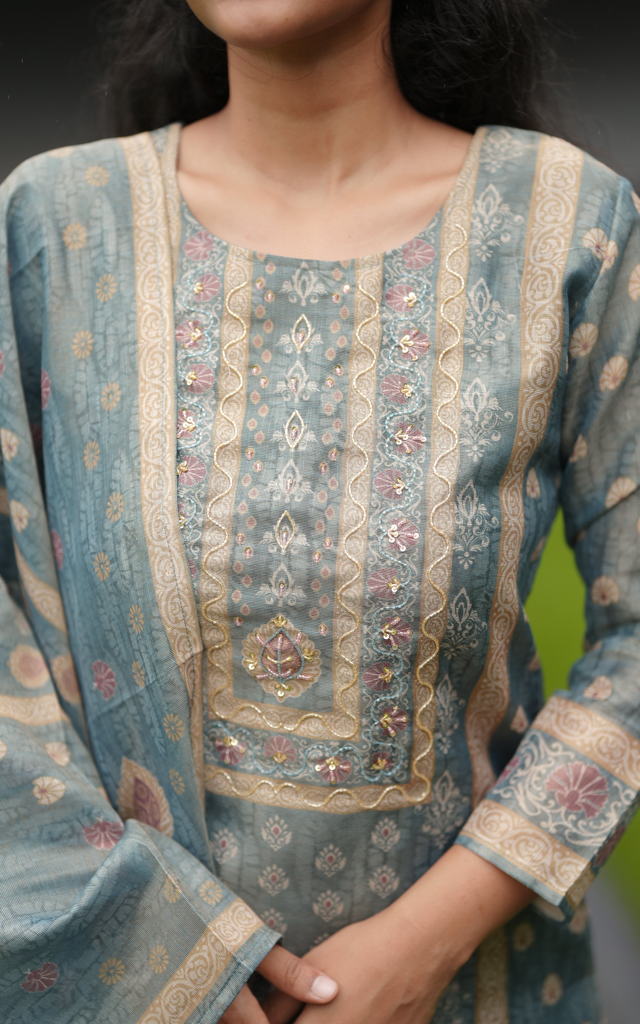 Tulasi (Kurti+Pant+Dupatta) KURTI SET Instore