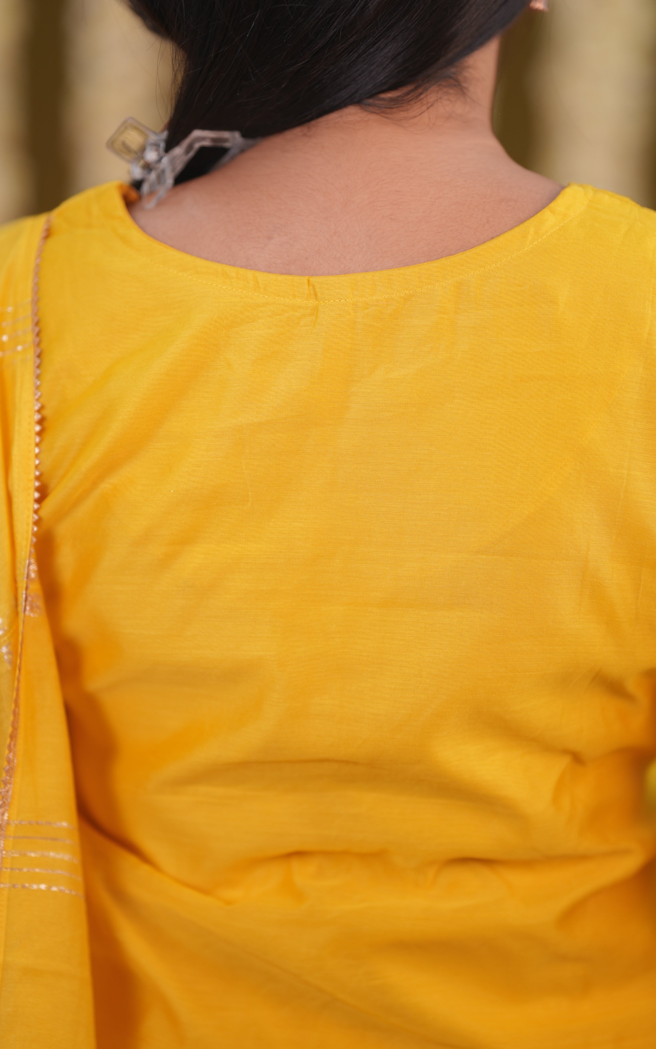 Poovizhi Yellow (Kurti+Pant+Dupatta) KURTIS Instore