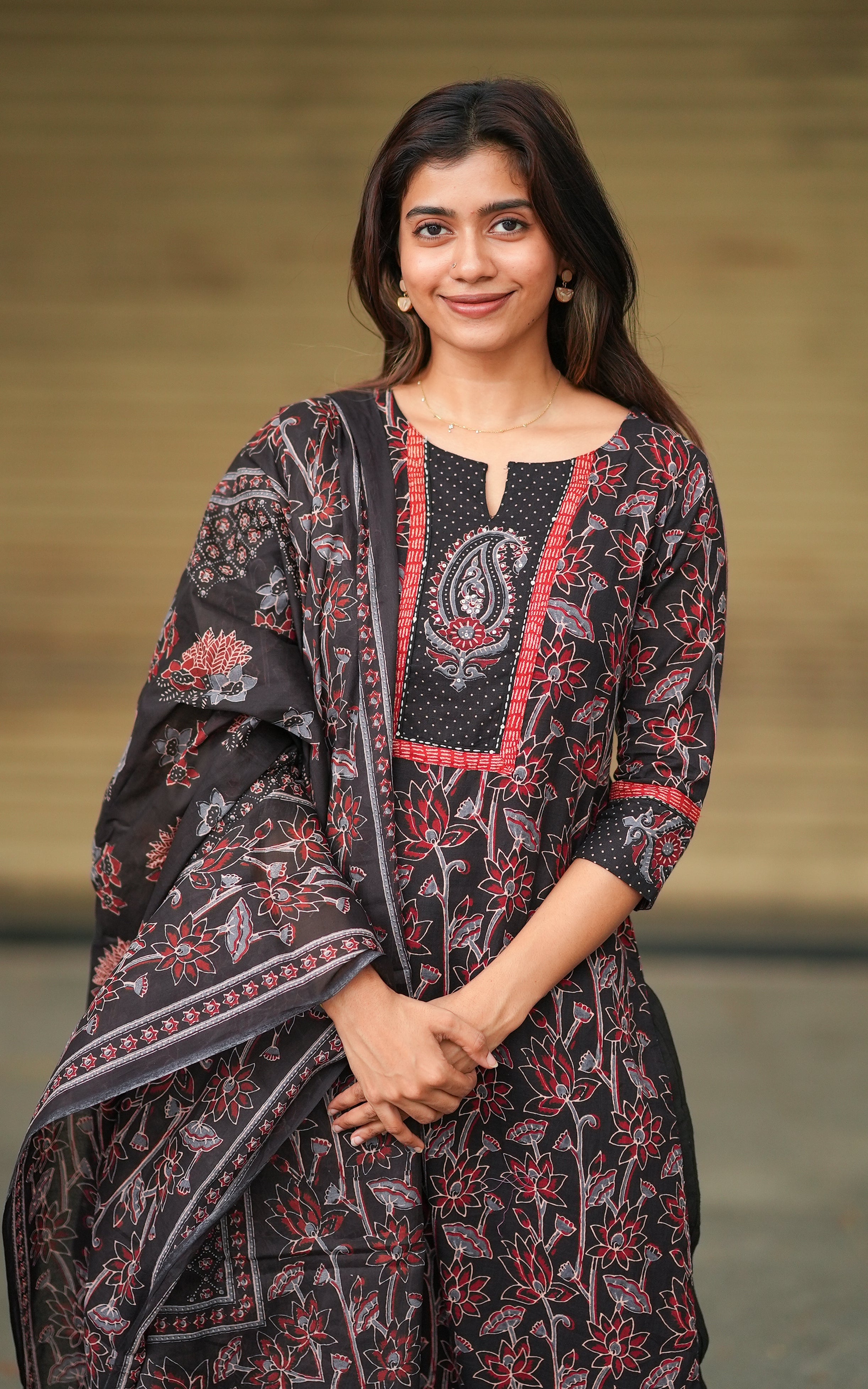 Swathi Black (Kurti+Pant+Dupatta)