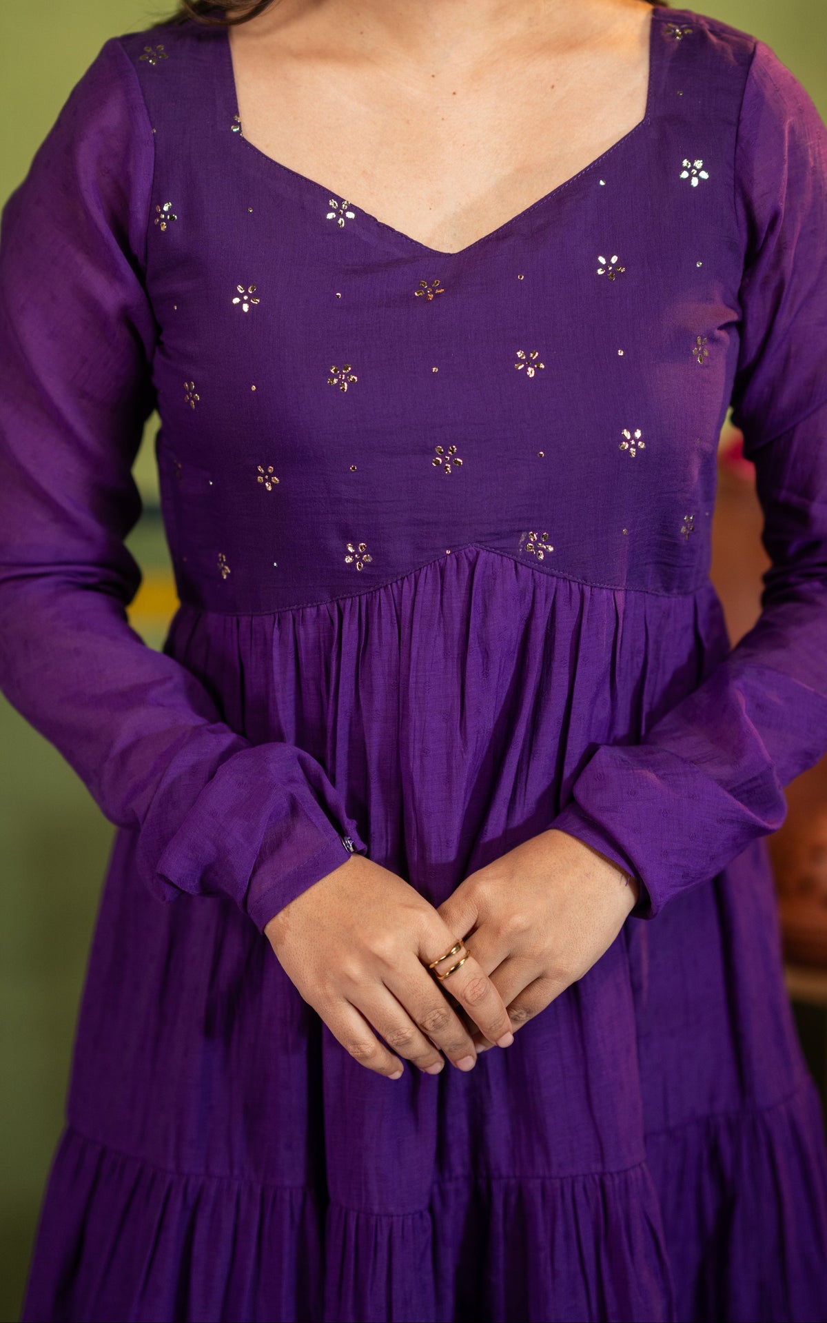 Mukaish work inspired D (Kurti+Dupatta)