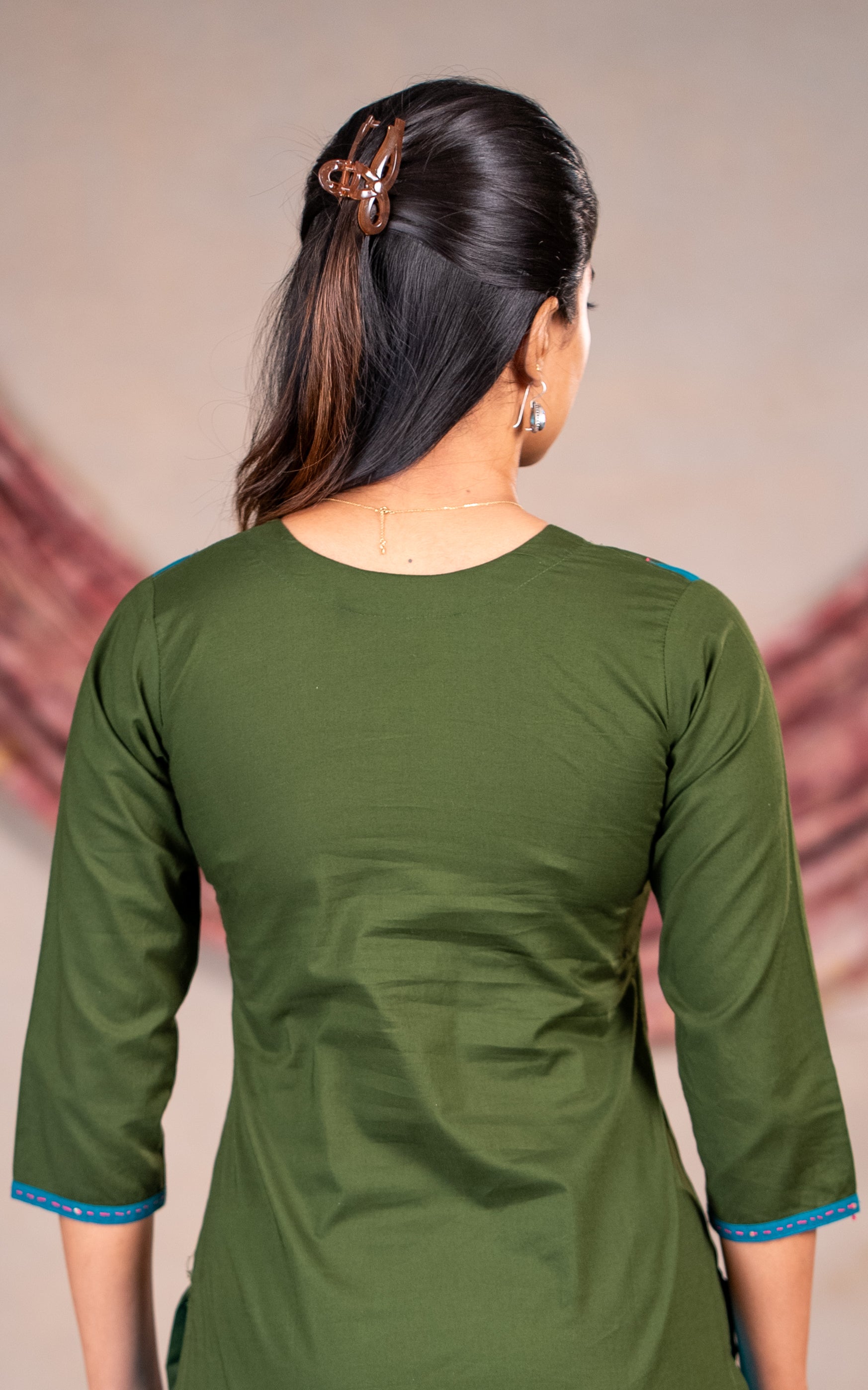 Cotton straight Fit Kurti for Women