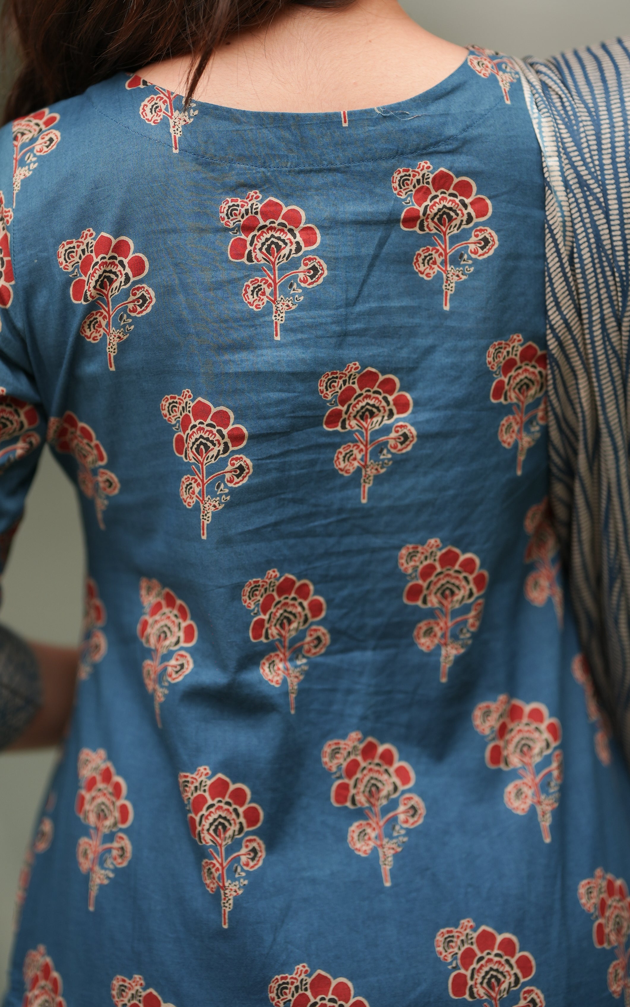 Elaiyarani Blue (Kurti+Pant+Dupatta) KURTIS instore