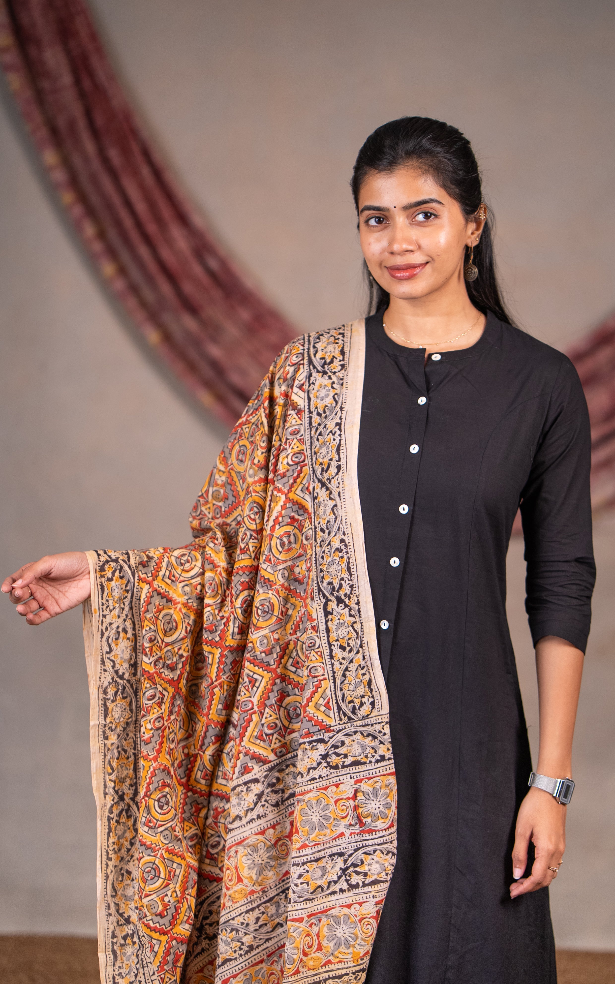Vikashini Black (Kurti+Pant+Dupatta)