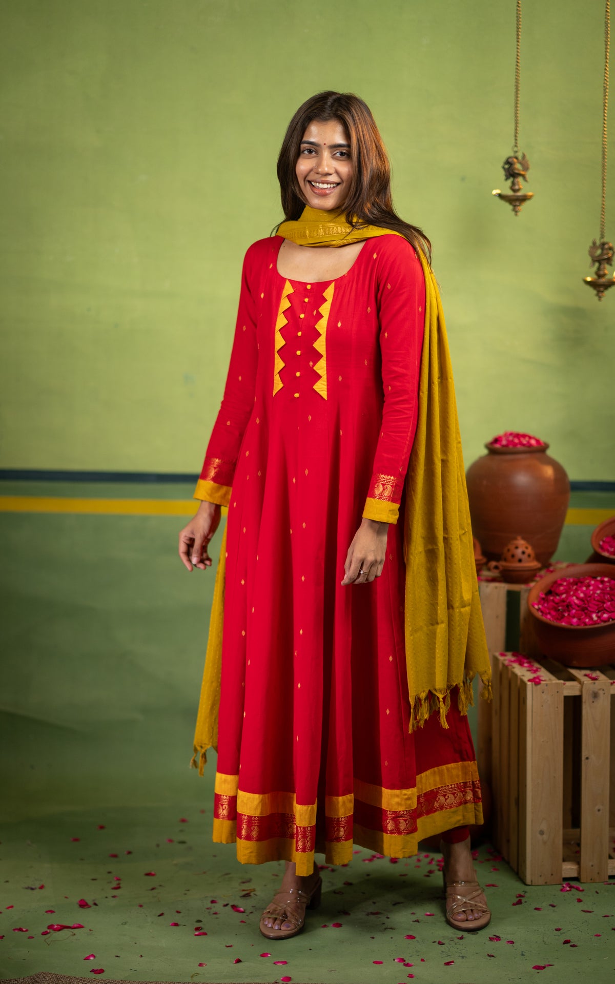 Vintage B (Kurti+Dupatta)