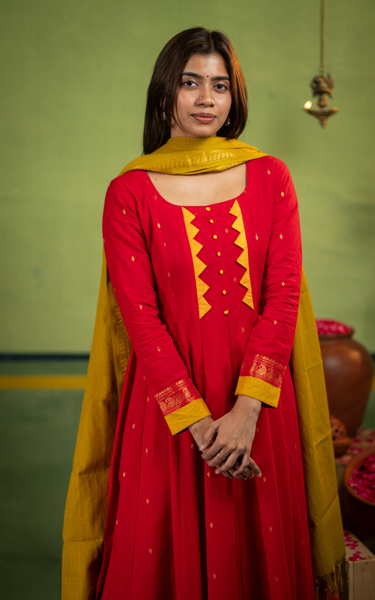 Vintage B (Kurti+Dupatta)