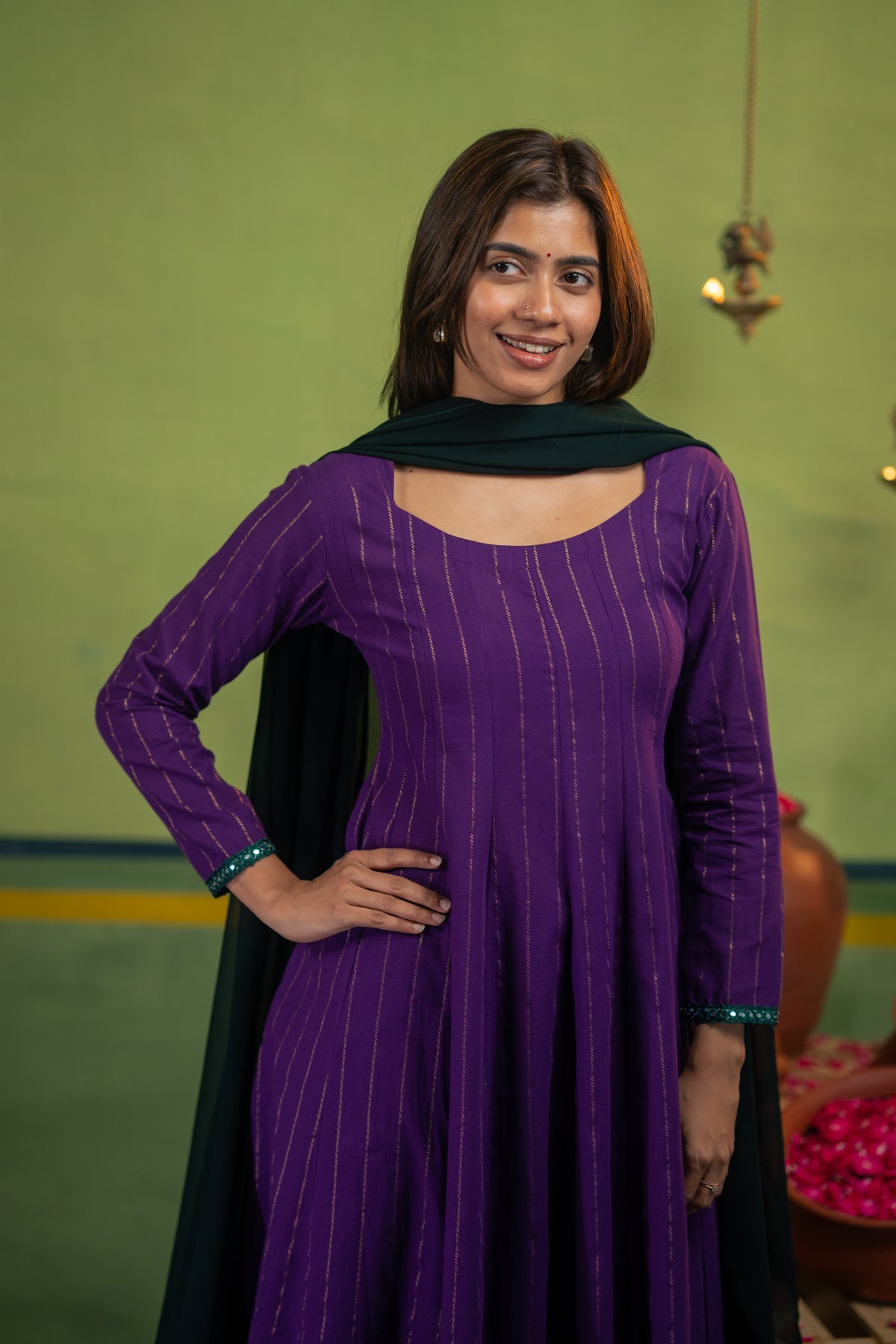 Kurinji Poo (Kurti+Dupatta)