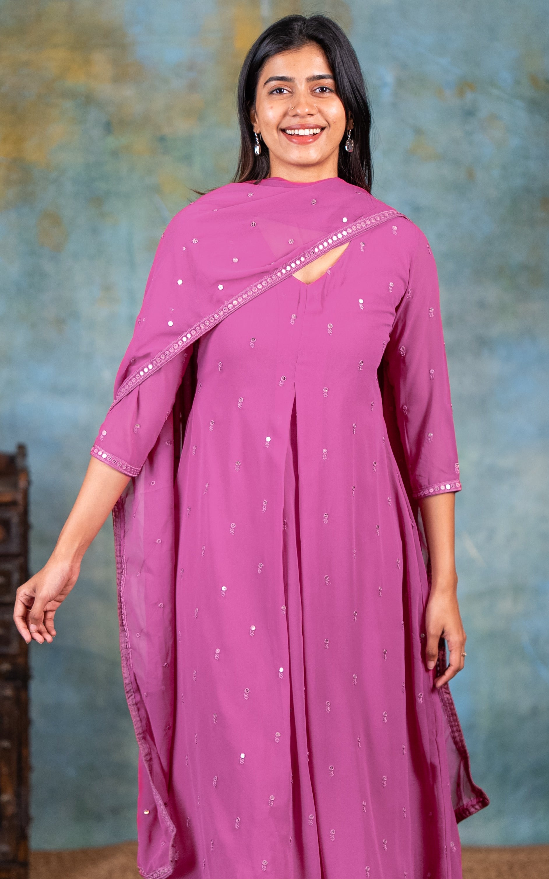 Yatra Onion Pink (Kurti+Dupatta)
