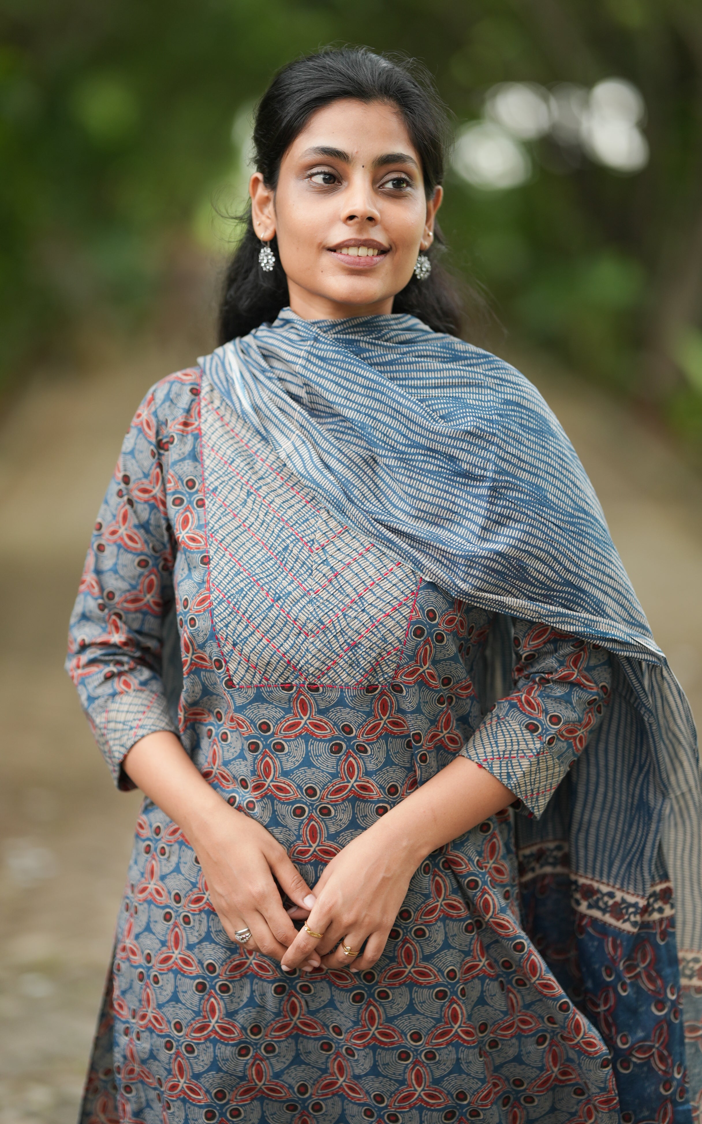 Nishidha Blue (Kurti+Pant+Dupatta) KURTIS instore